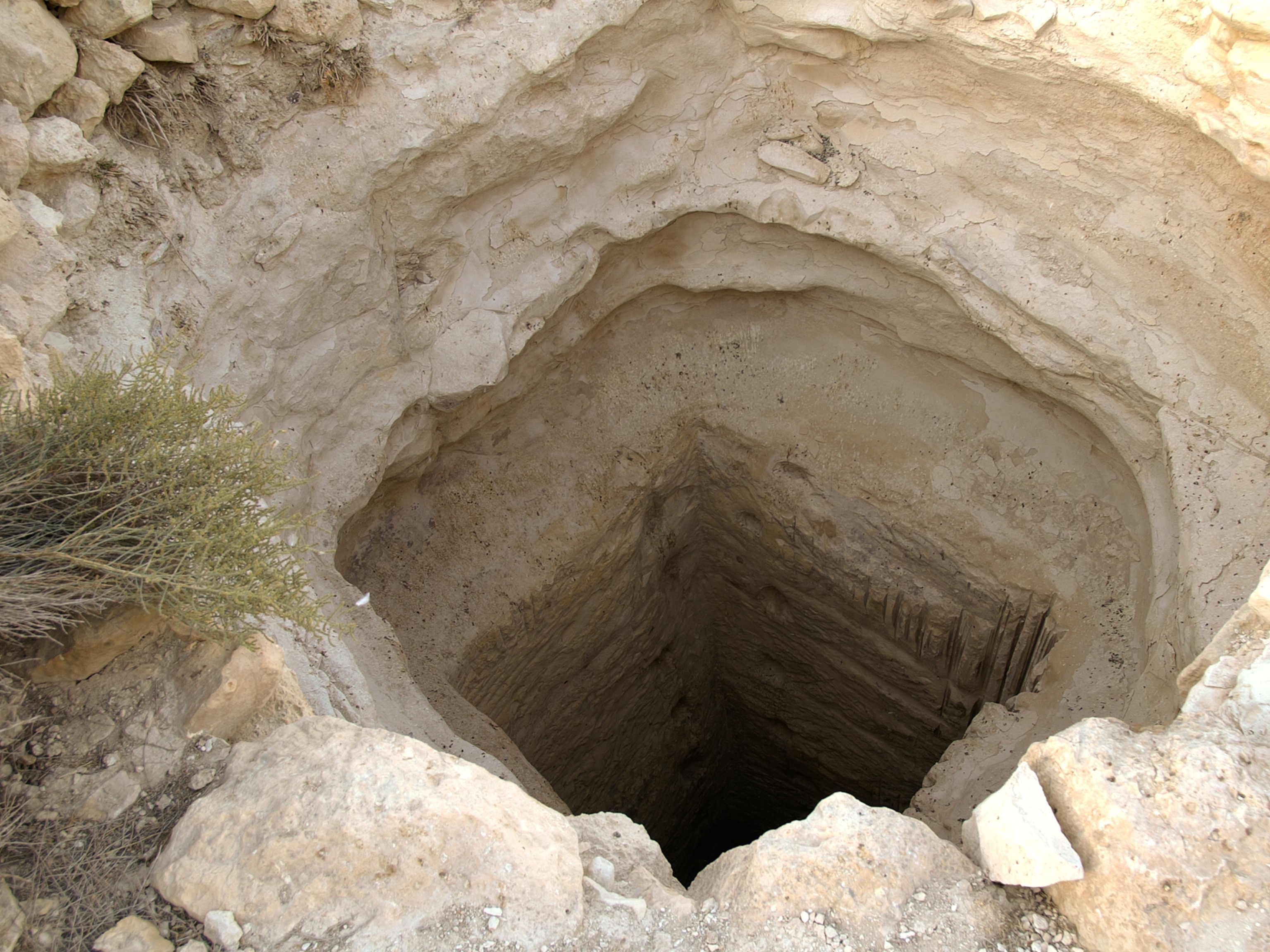 A well at Palmyra excavated by archaeologists.