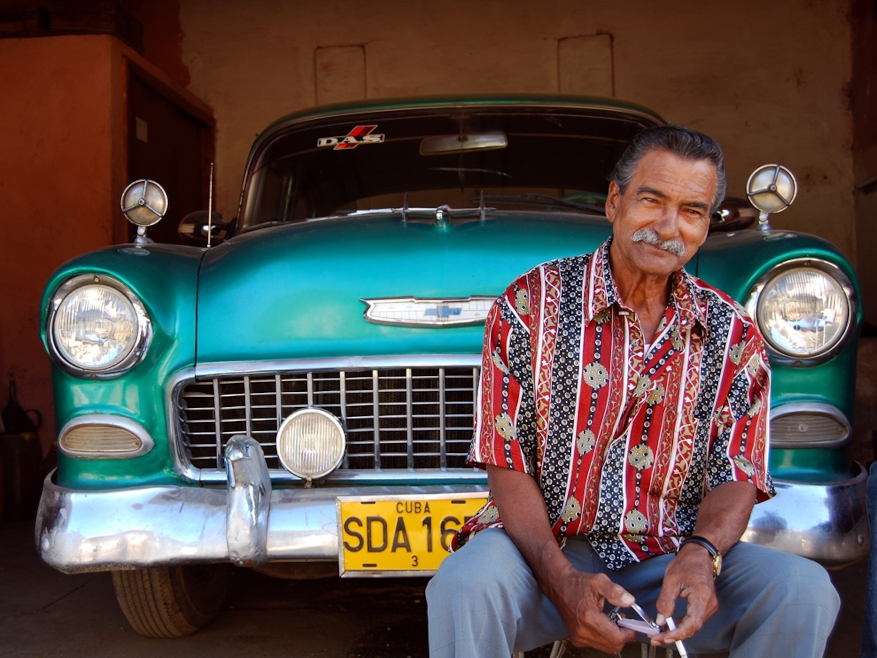 A classic car on the streets of Trinidad