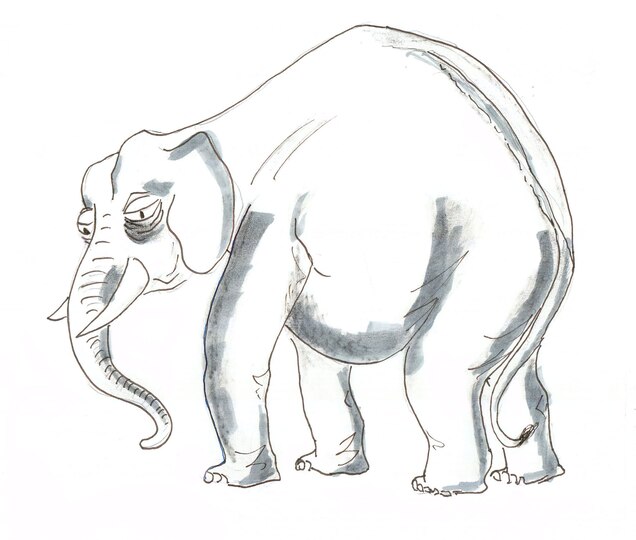 War Elephant Coloring Pages : Watch Learn Drawing Coloring Pages For