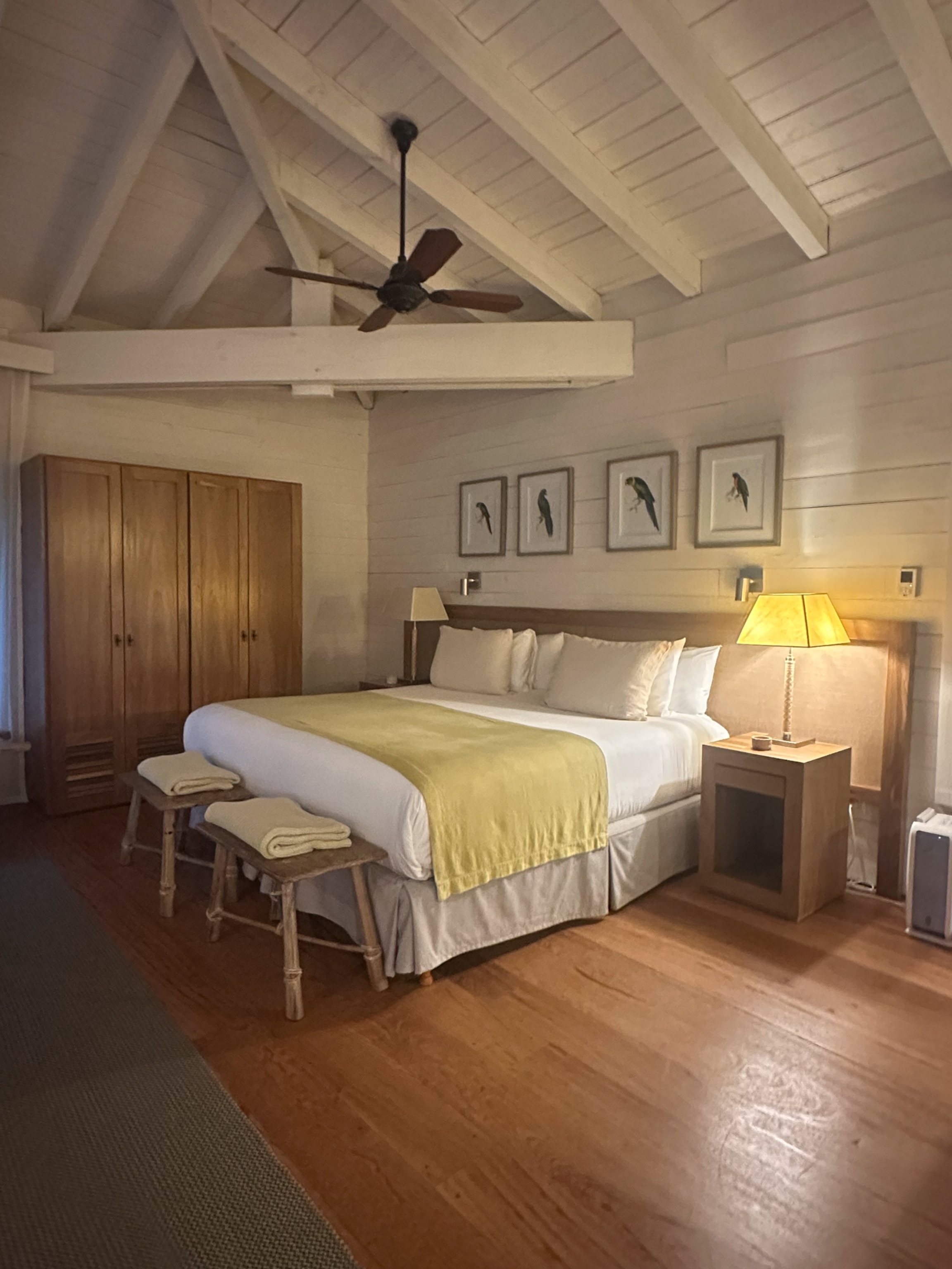 Still photo of room in evening hours
