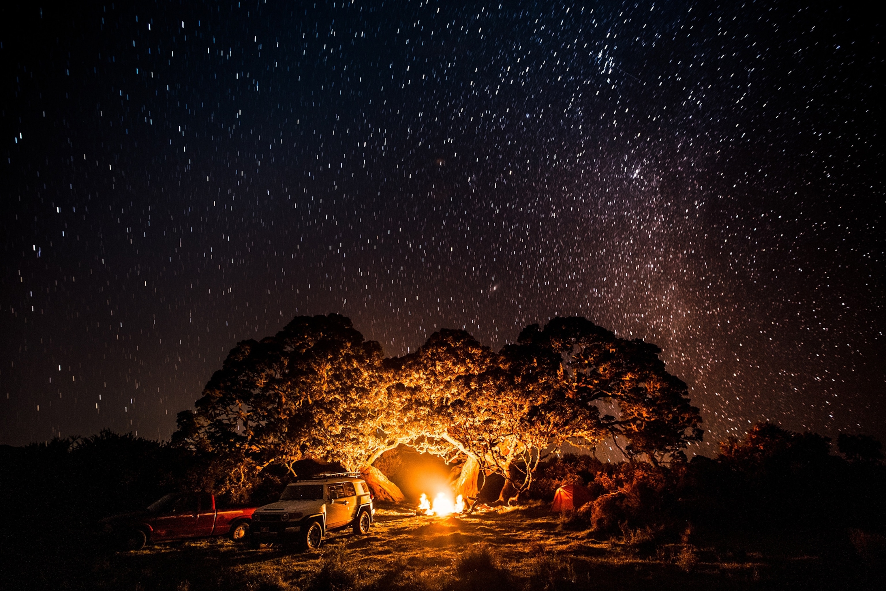 Base camp at 6,000ft elevation on Mauna Kea, Big Island, Hawaii.