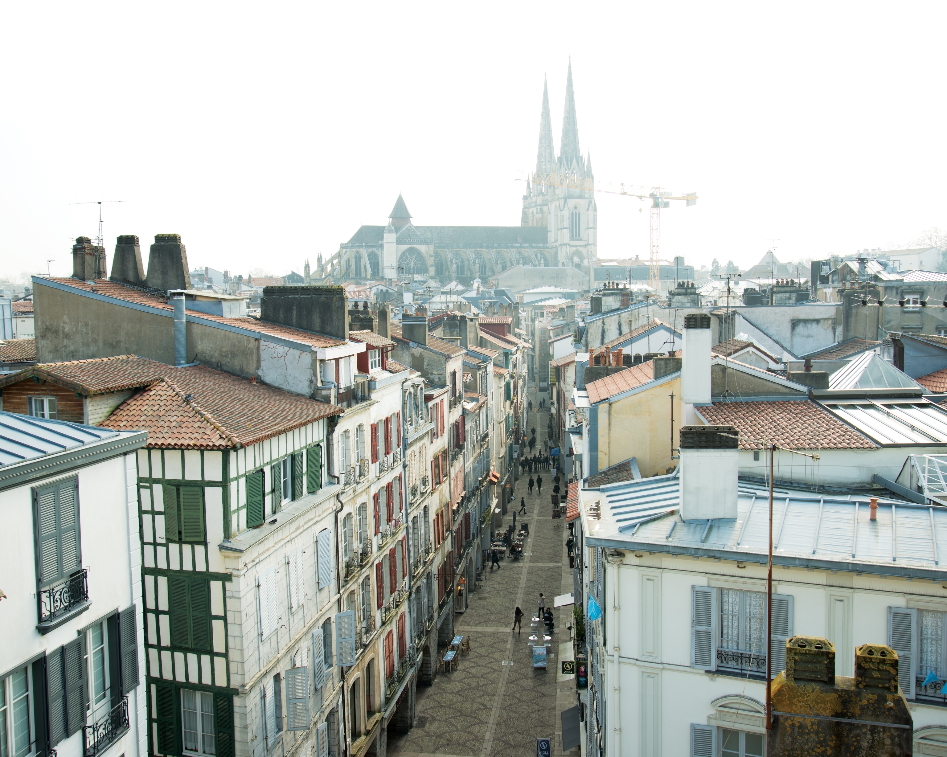 Rue Port Neuf in Bayonne, France