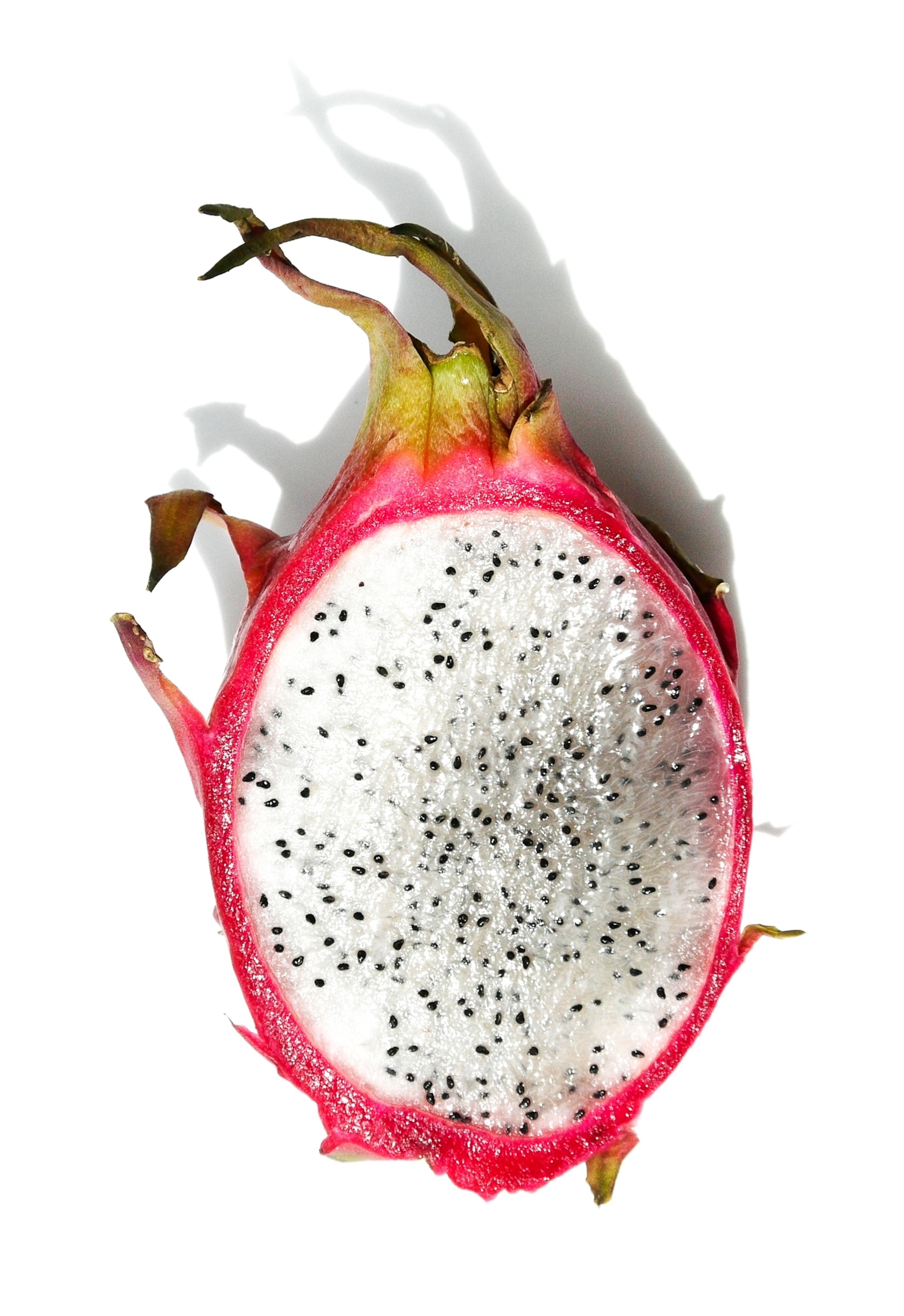 the inside of a dragon fruit