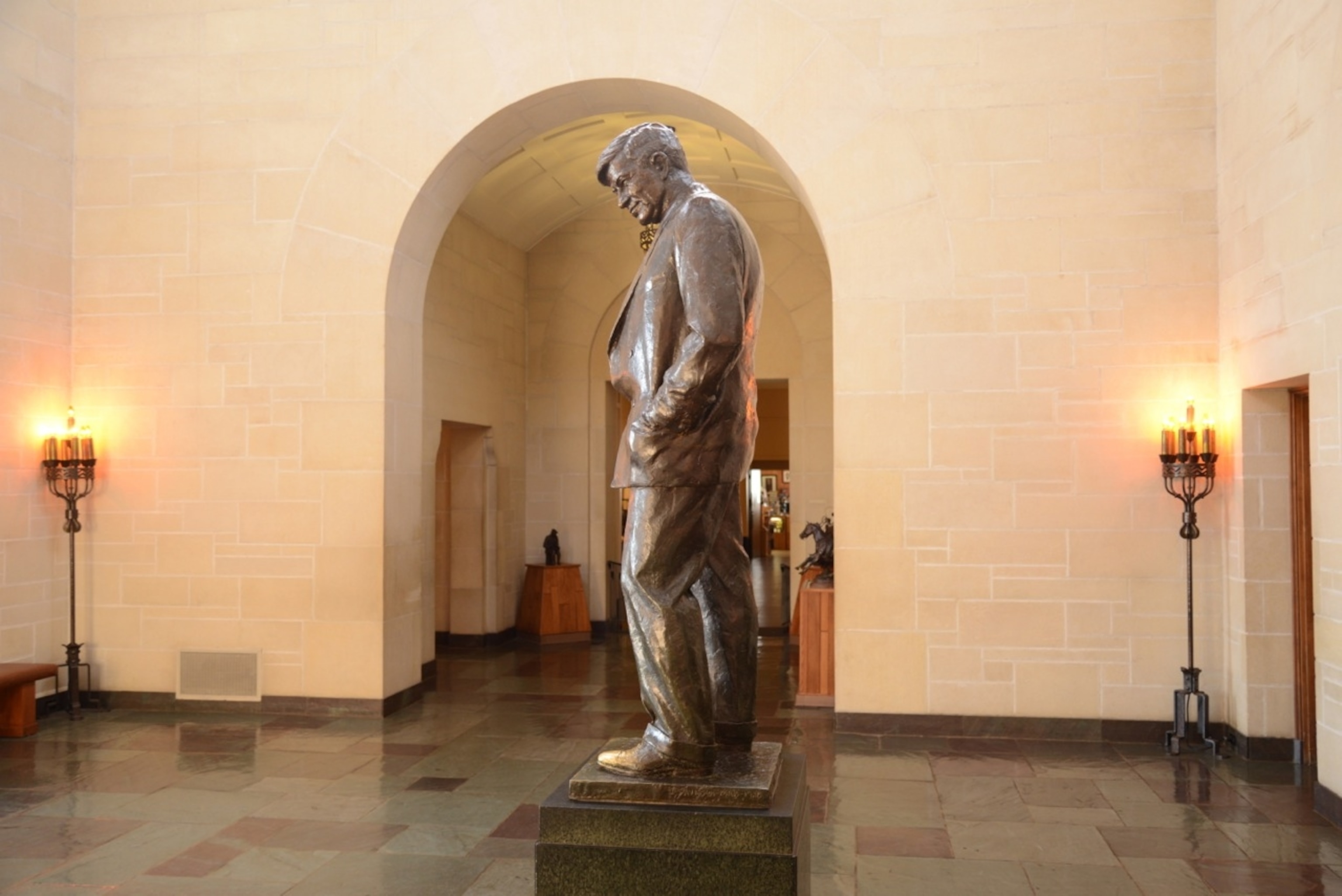 Will Rogers Memorial and Museum in Claremore, Oklahoma. Route 66 is officially known as the "Will Rogers Memorial Highway". (Photo by Andrew Evans, National Geographic Travel)