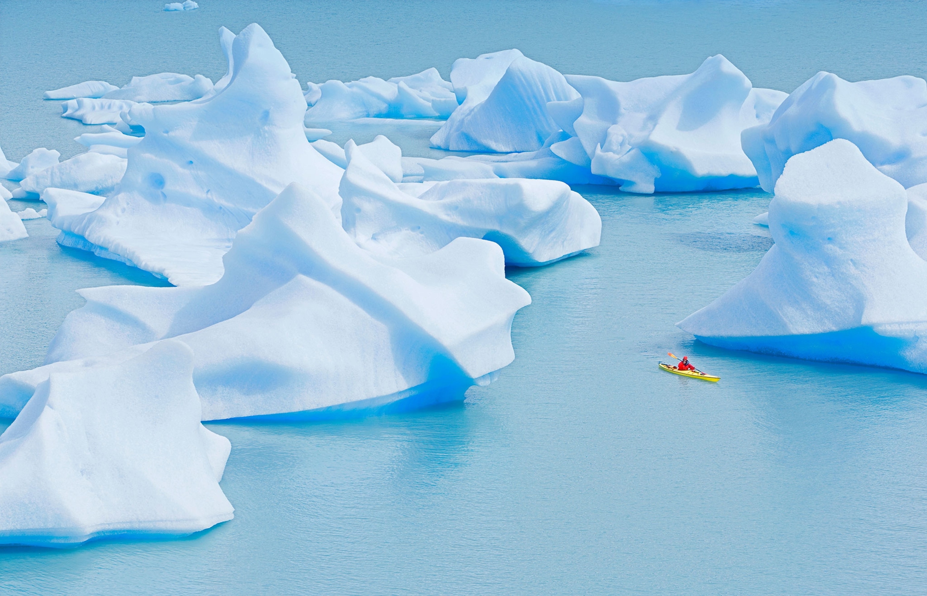 a sea kayaker in Chile