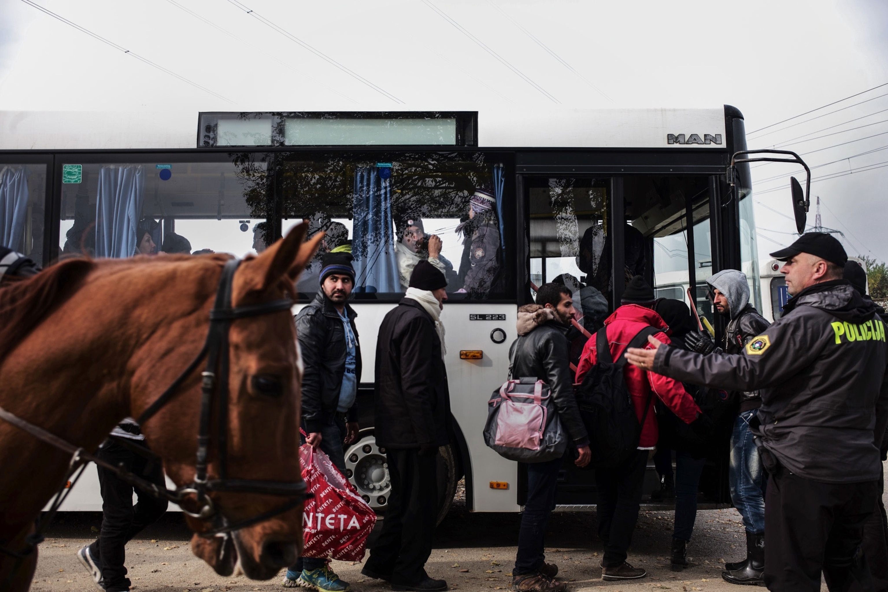 Picture from Ciril Jazbec's story on refugees