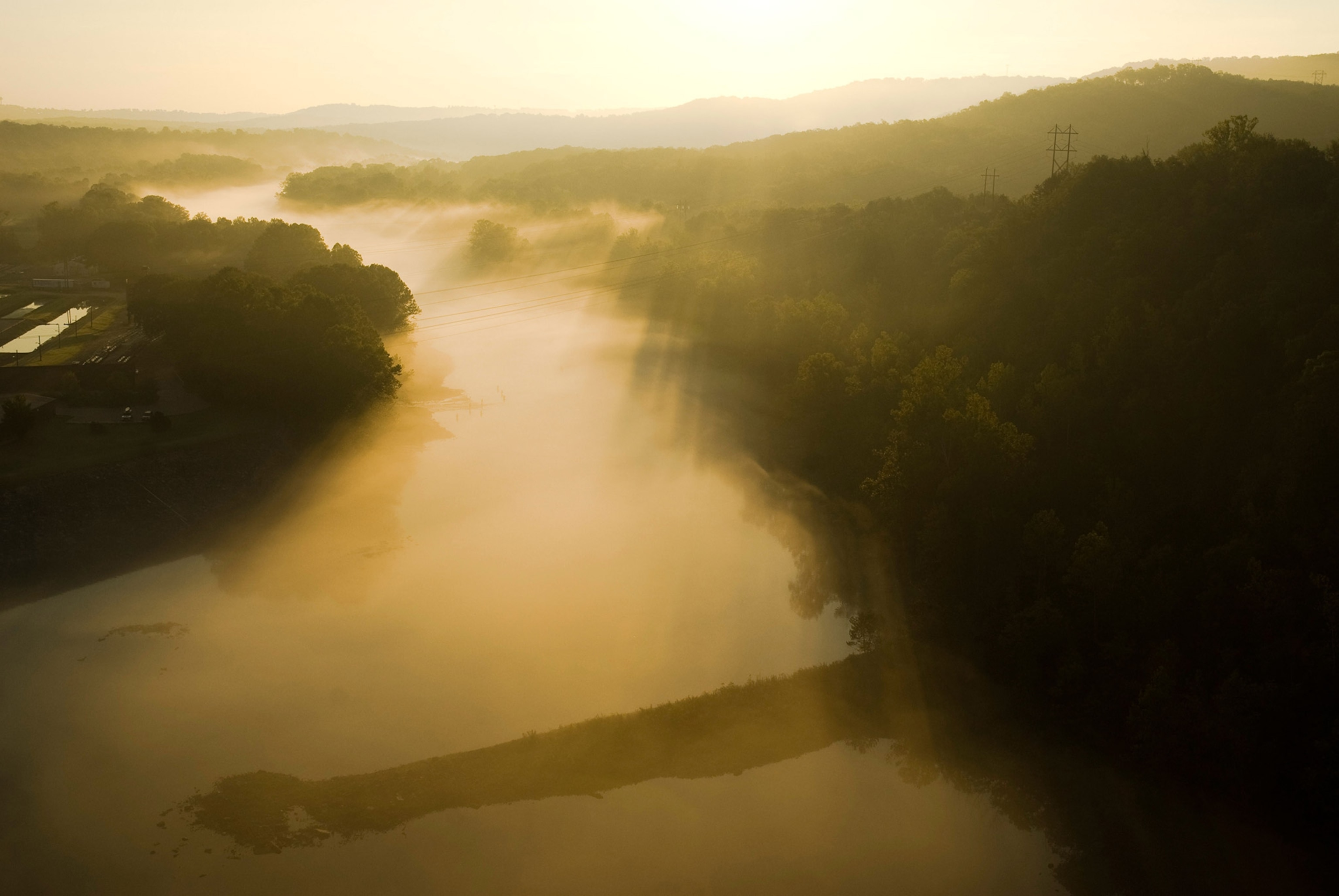 Lake Taneycomo in the Ozarks near Branson, Missouri