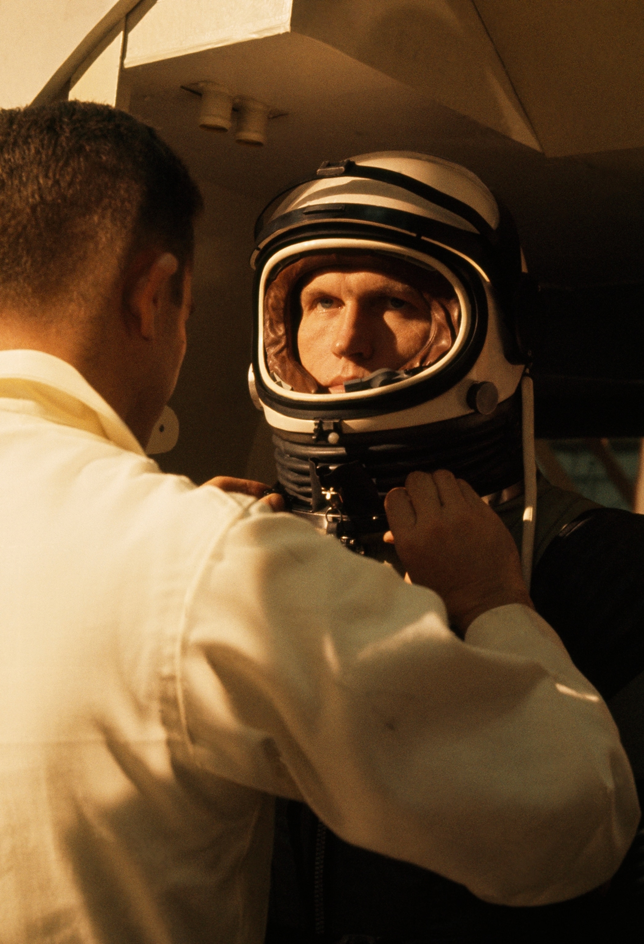 Borman embodies the spirit of humans embarking on space exploration.