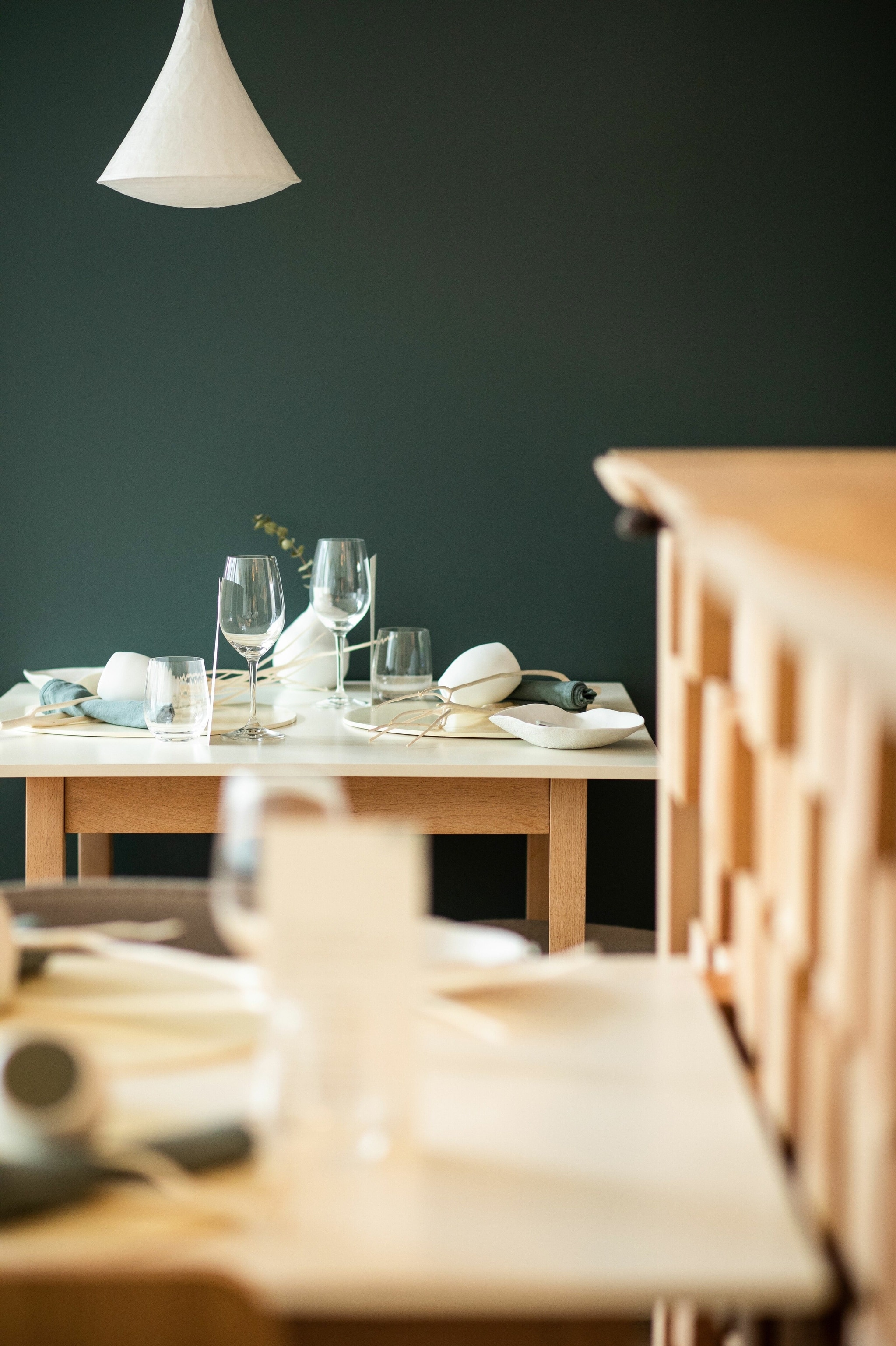 Interior of ONA restaurant.