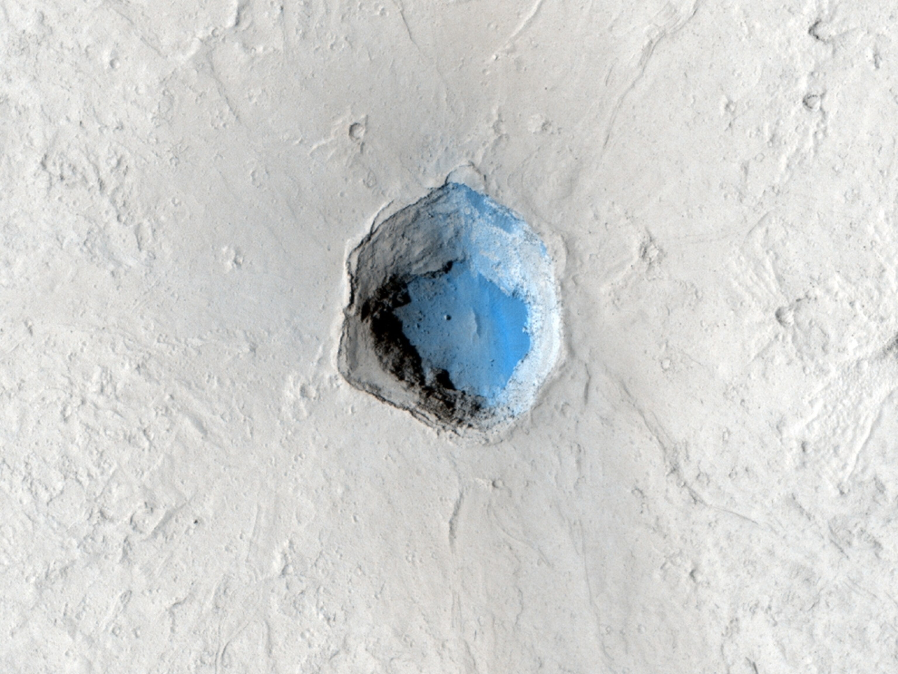 Mars picture: a small volcano that looks like a flower