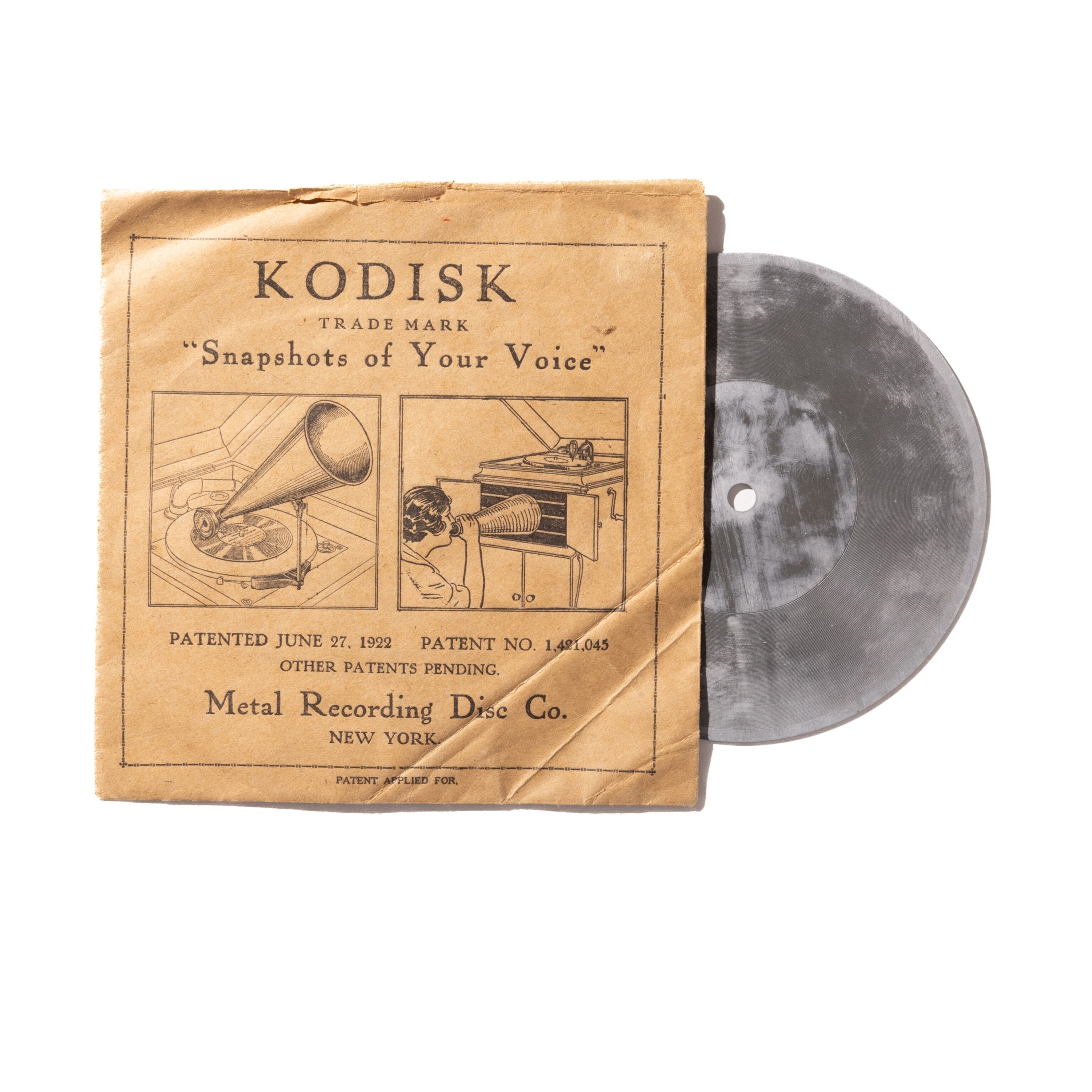 How were the first 'voice mails' sent? In envelopes