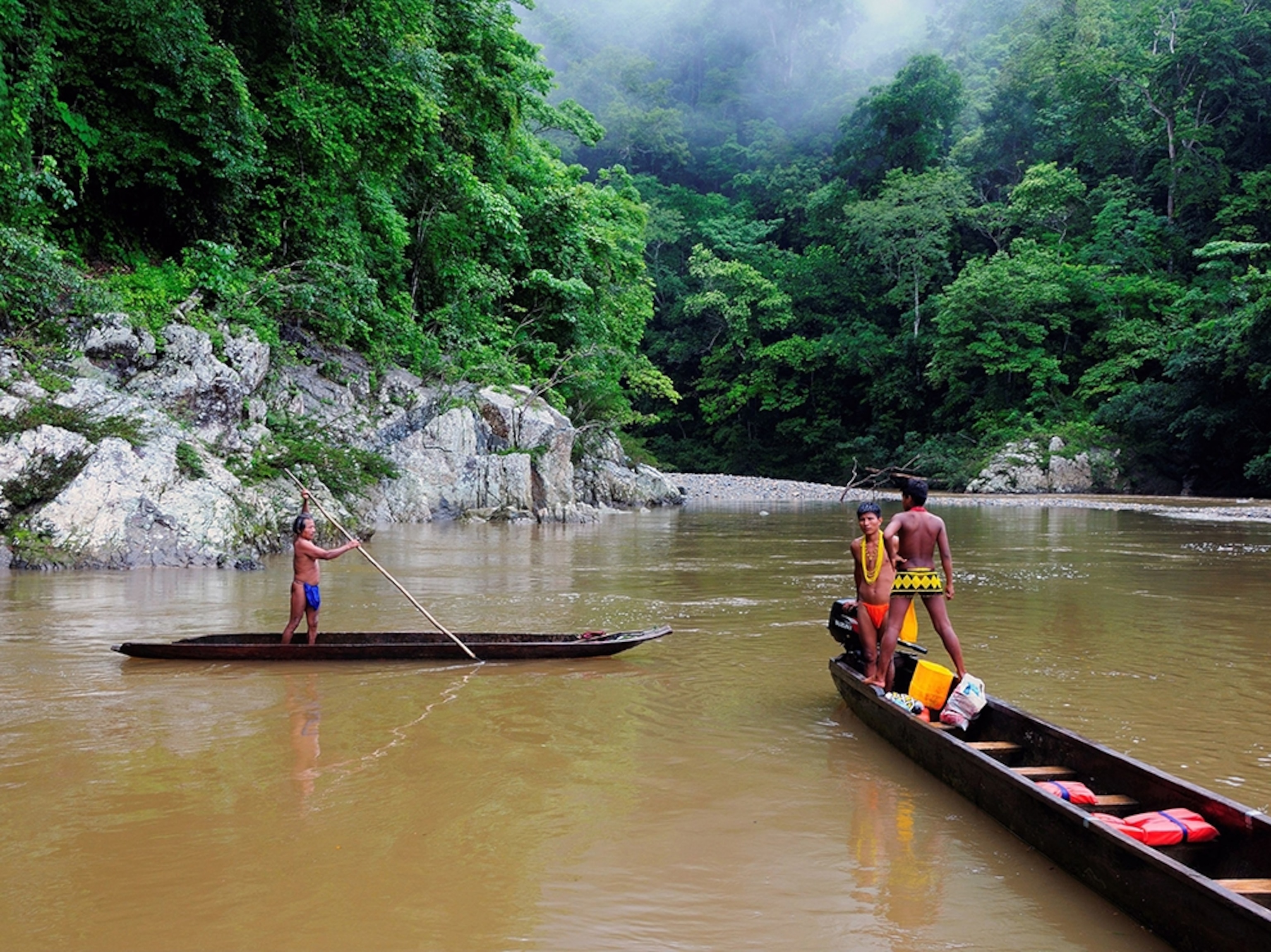 villagers in Panama's Chagres National Park