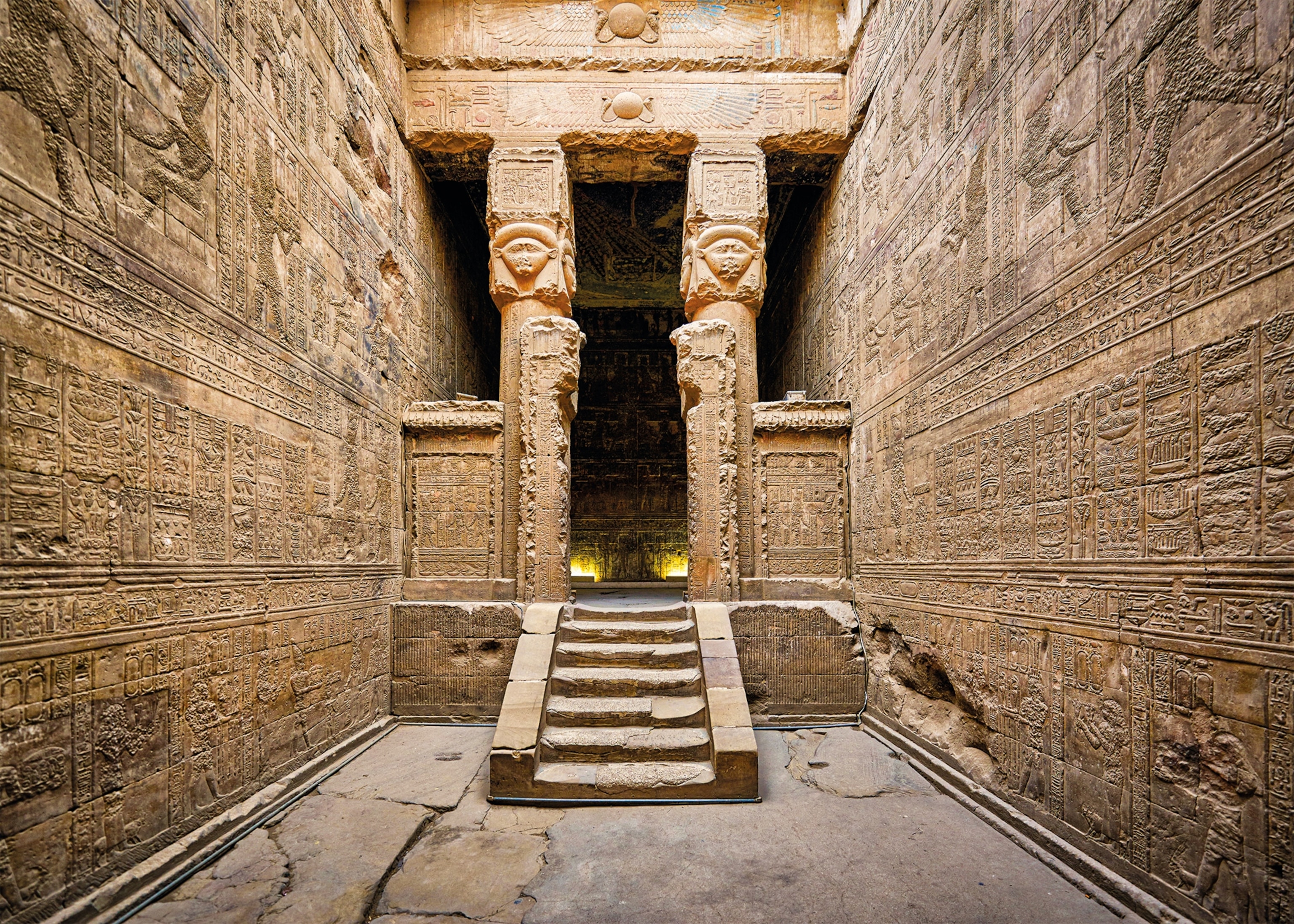 A first-century B.C. temple is pictured.