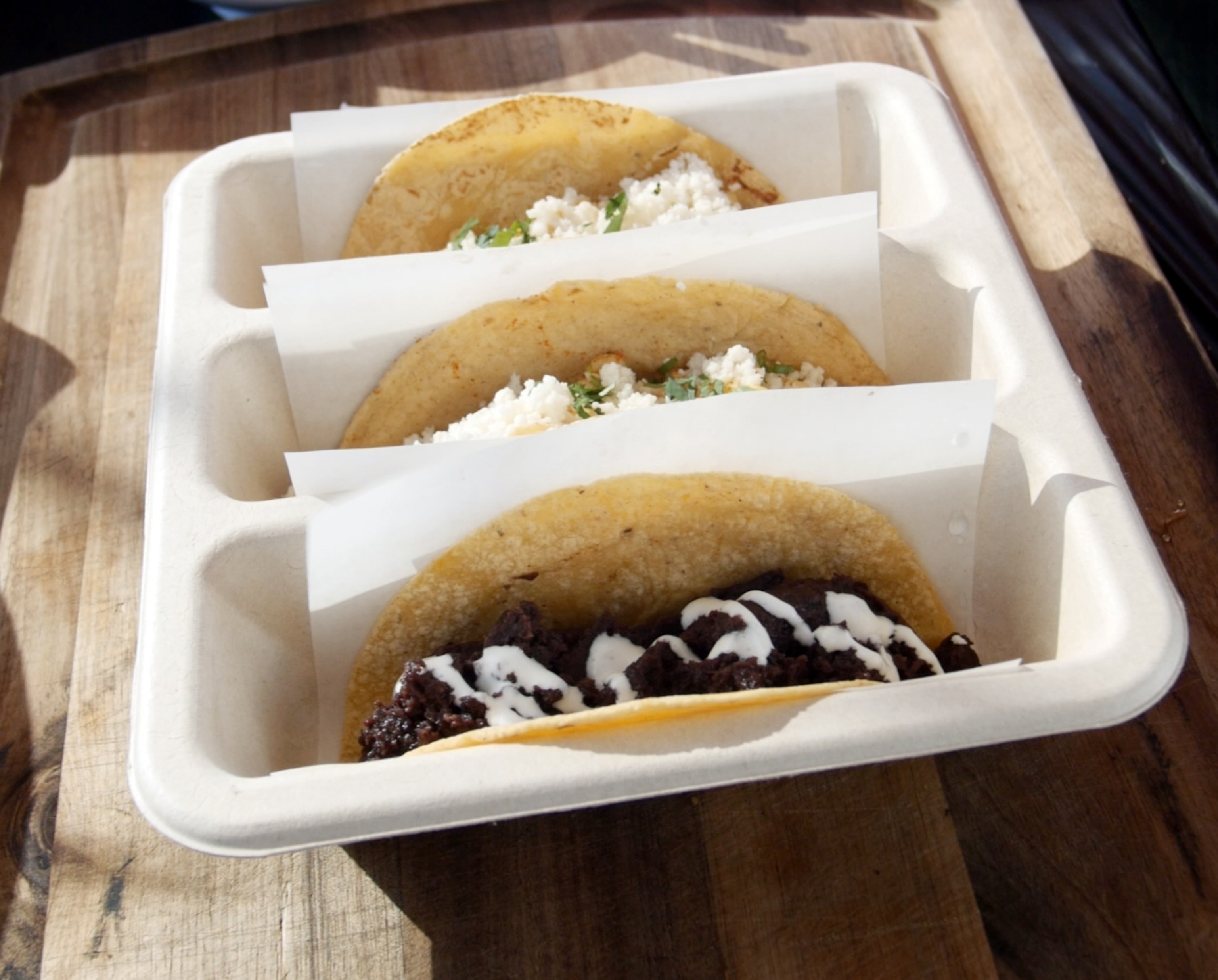 corn tacos from the Life is Beautiful Festival