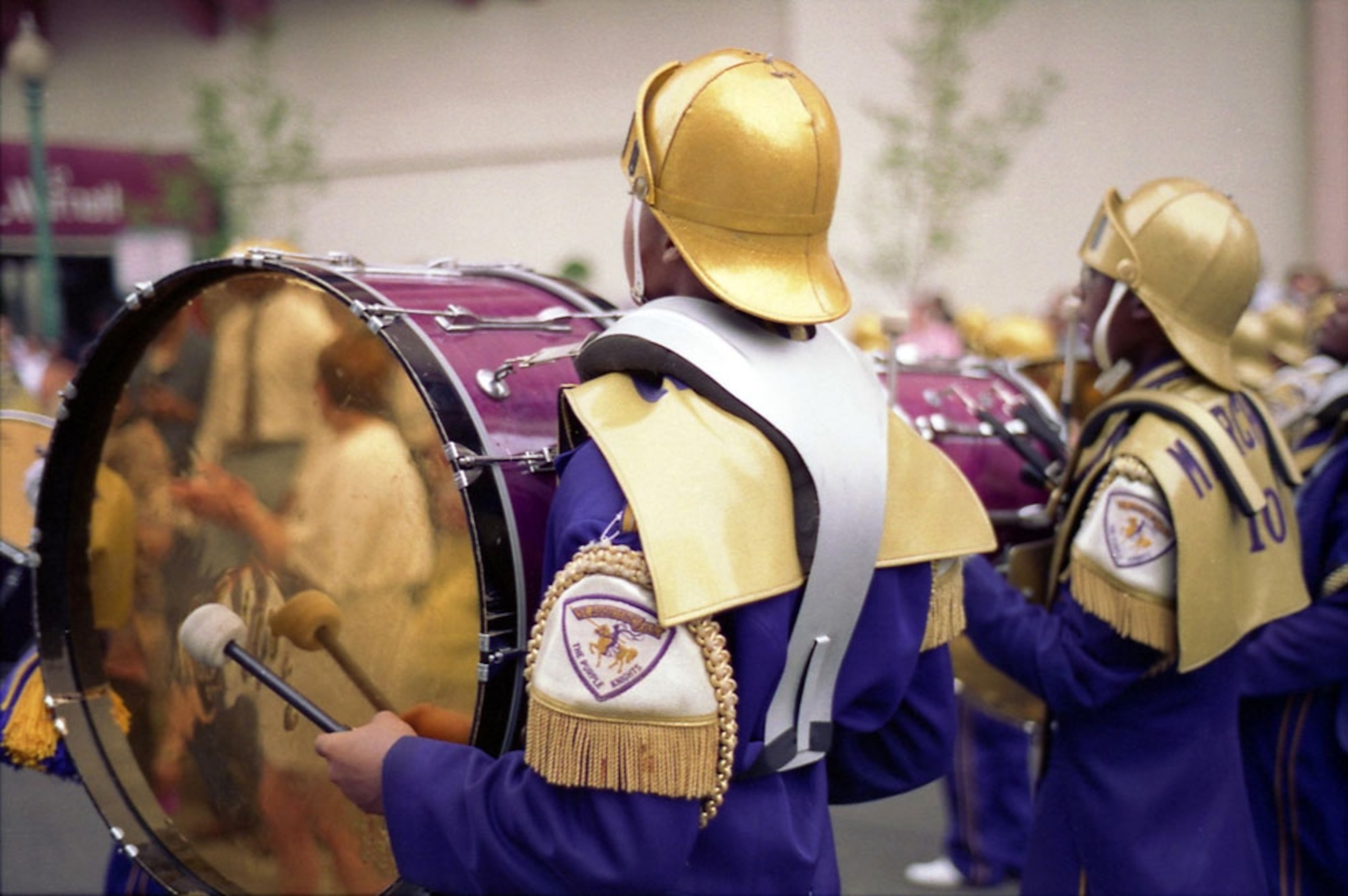 Marching band during Mardi Gras in New Orleans