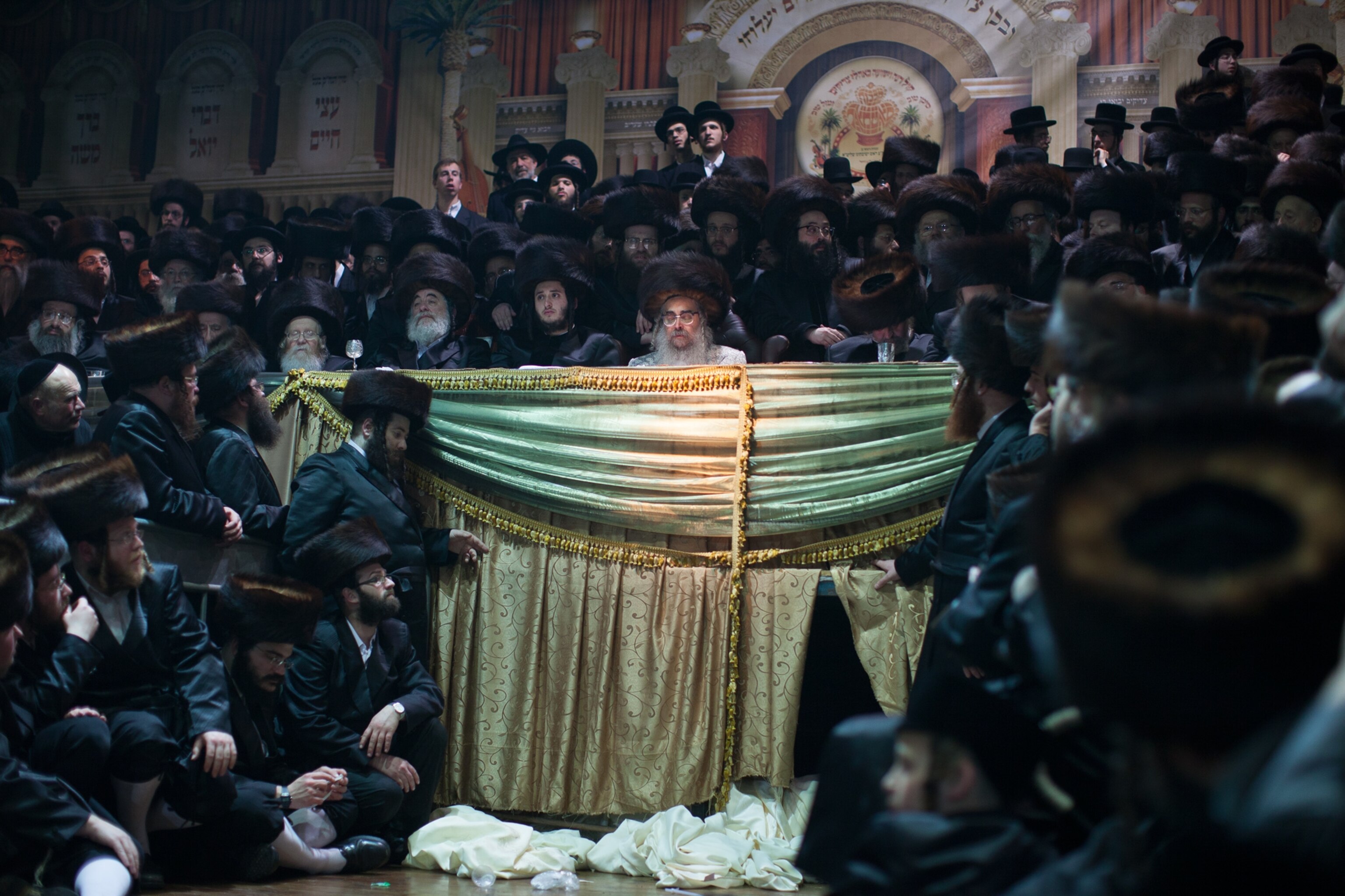 an ultra-Orthodox Jewish wedding in Tel Aviv, Israel.