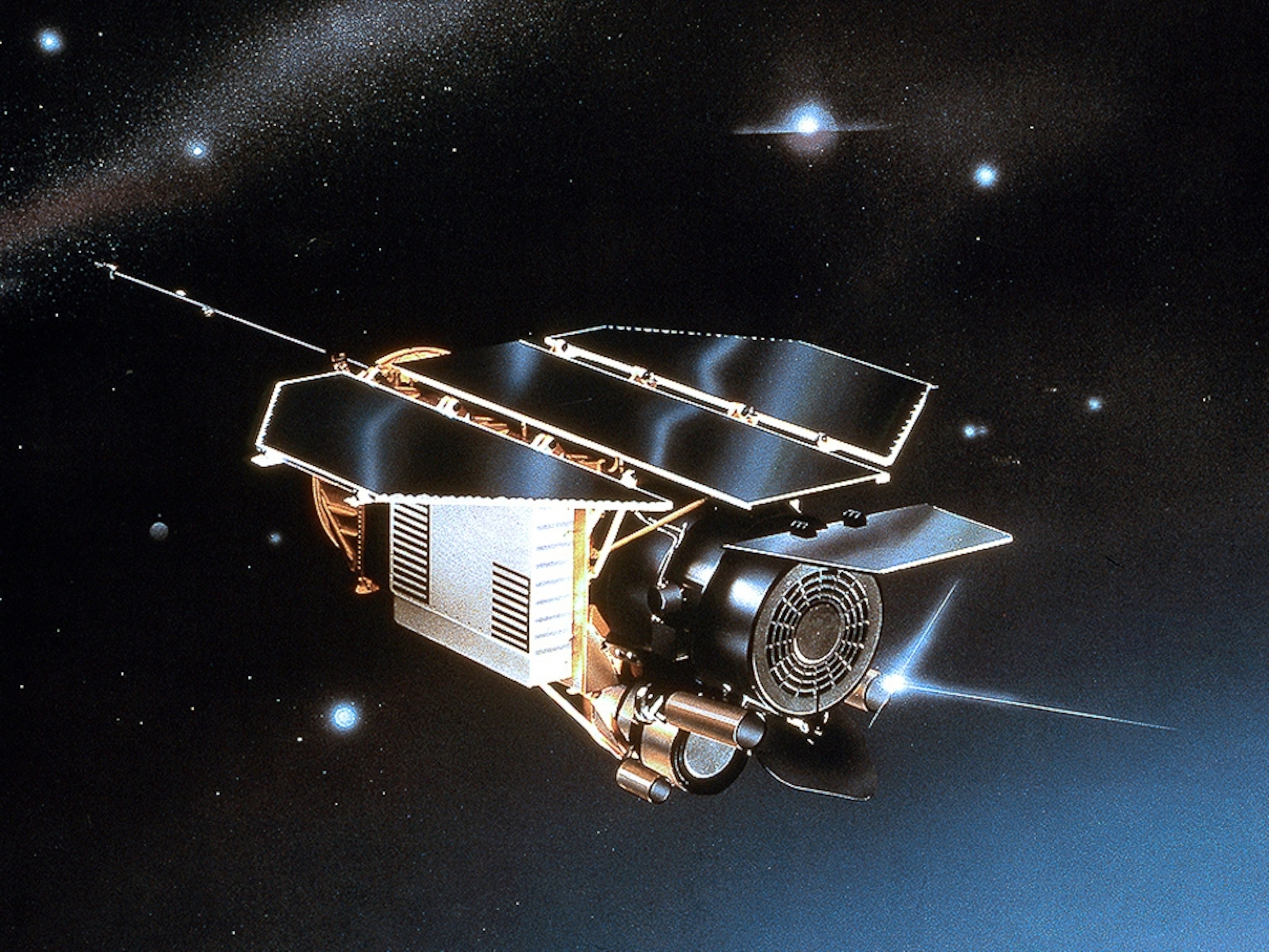 Satellite picture: The ROSAT satellite.
