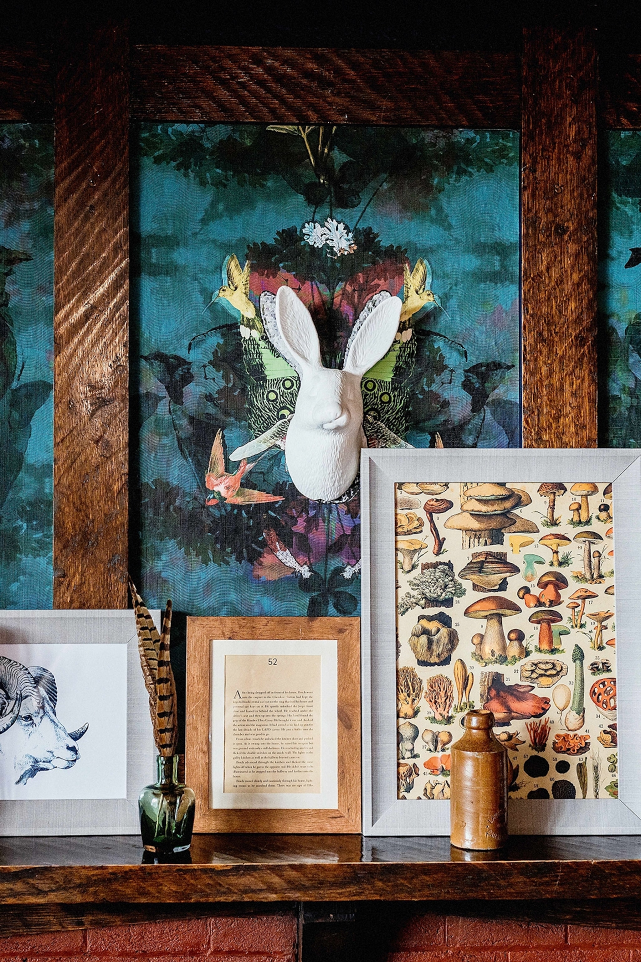 Antiques and furnishings inside Lindeth Howe hotel.