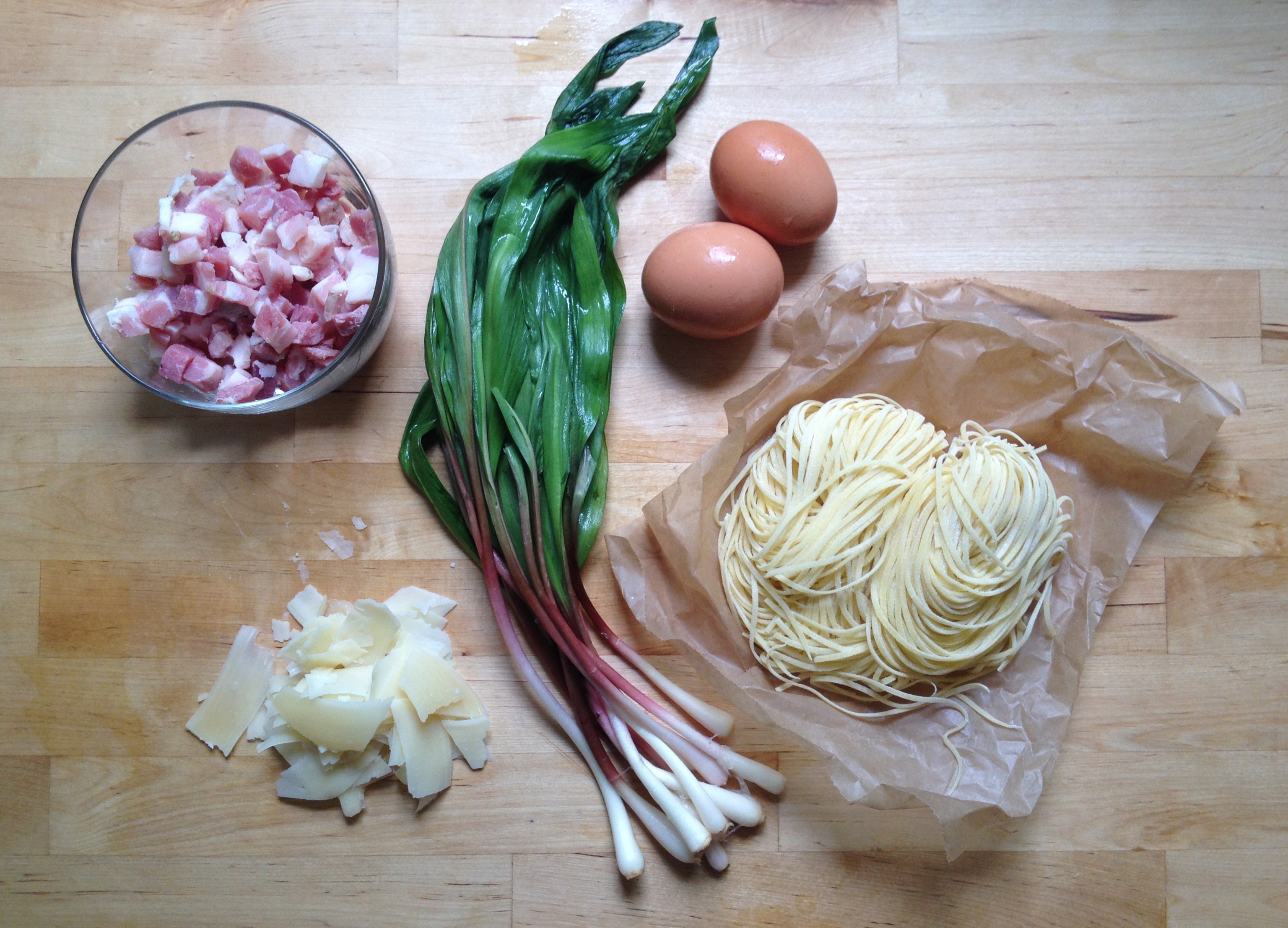 spaghetti ingredients.