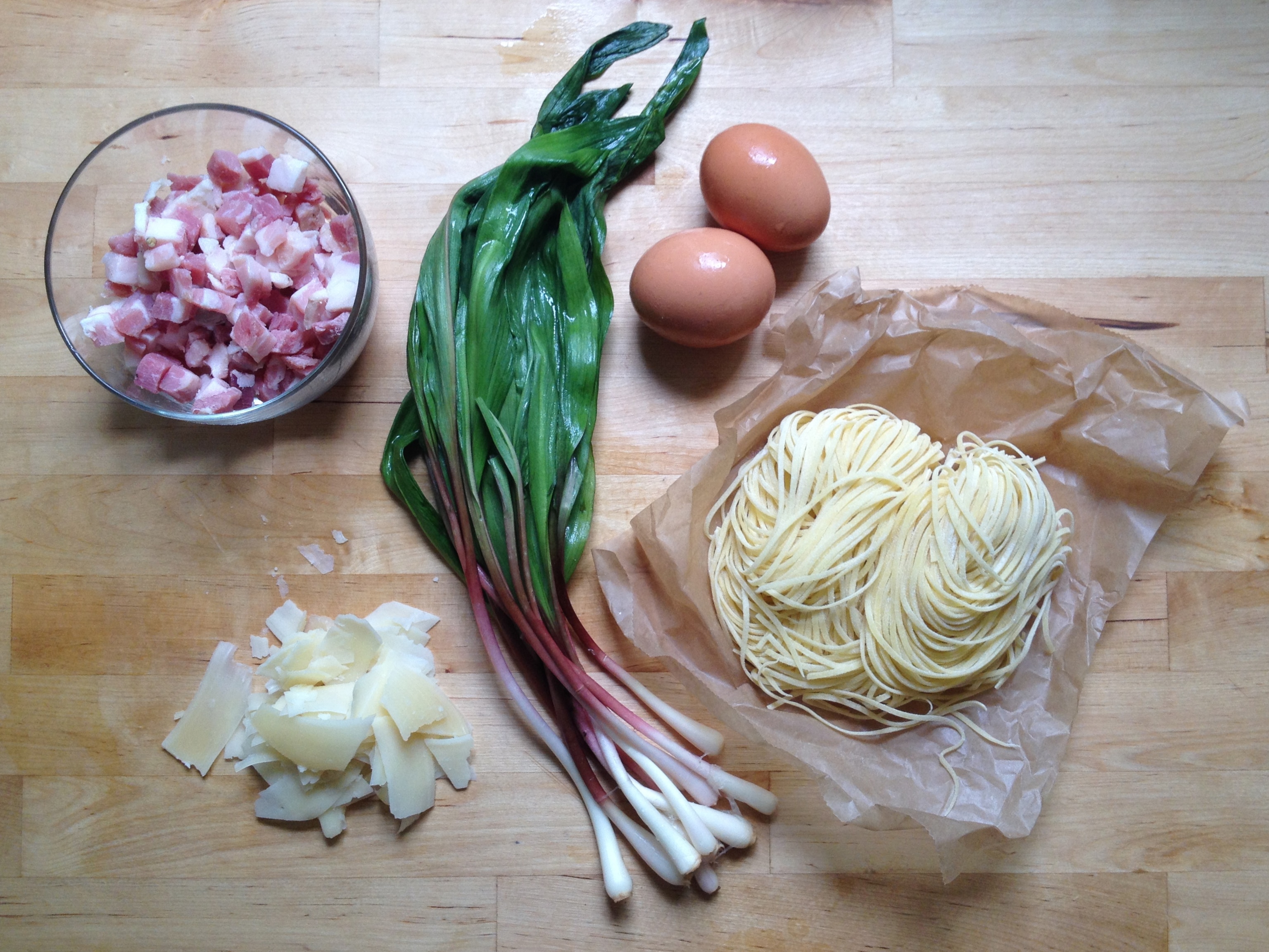 Recipe: Spaghetti Carbonara With Ramps