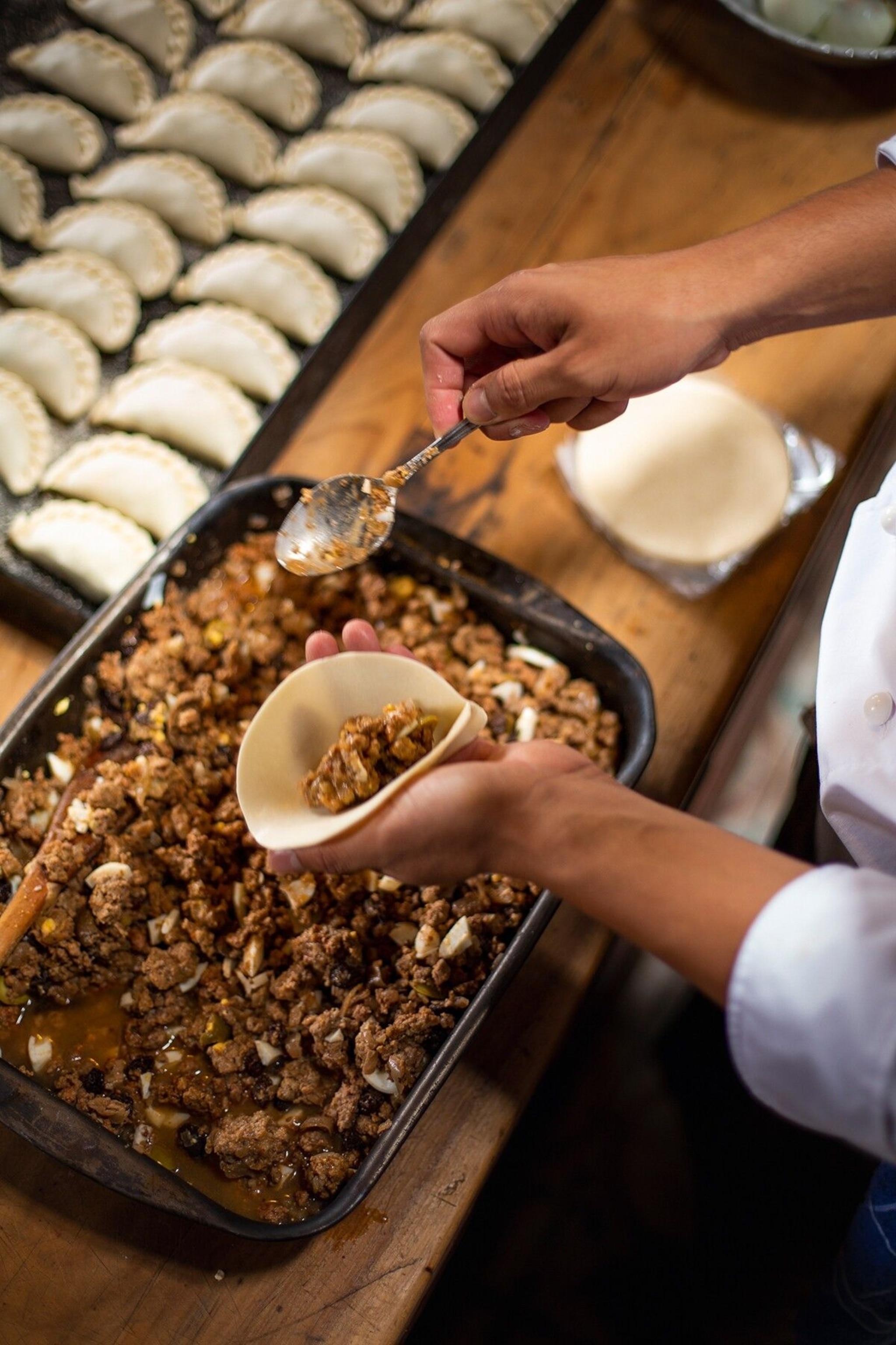 Empanadas are another beloved Argentinian culinary institution. With a name that translates as ‘wrapped in bread’, they’re traditionally filled with ground beef, chicken or ham and cheese. However, every region has its own take on them. In the Córdoba province, sugar is sprinkled on top and a few raisins are added to the mixture to make empanadas cordobesas.