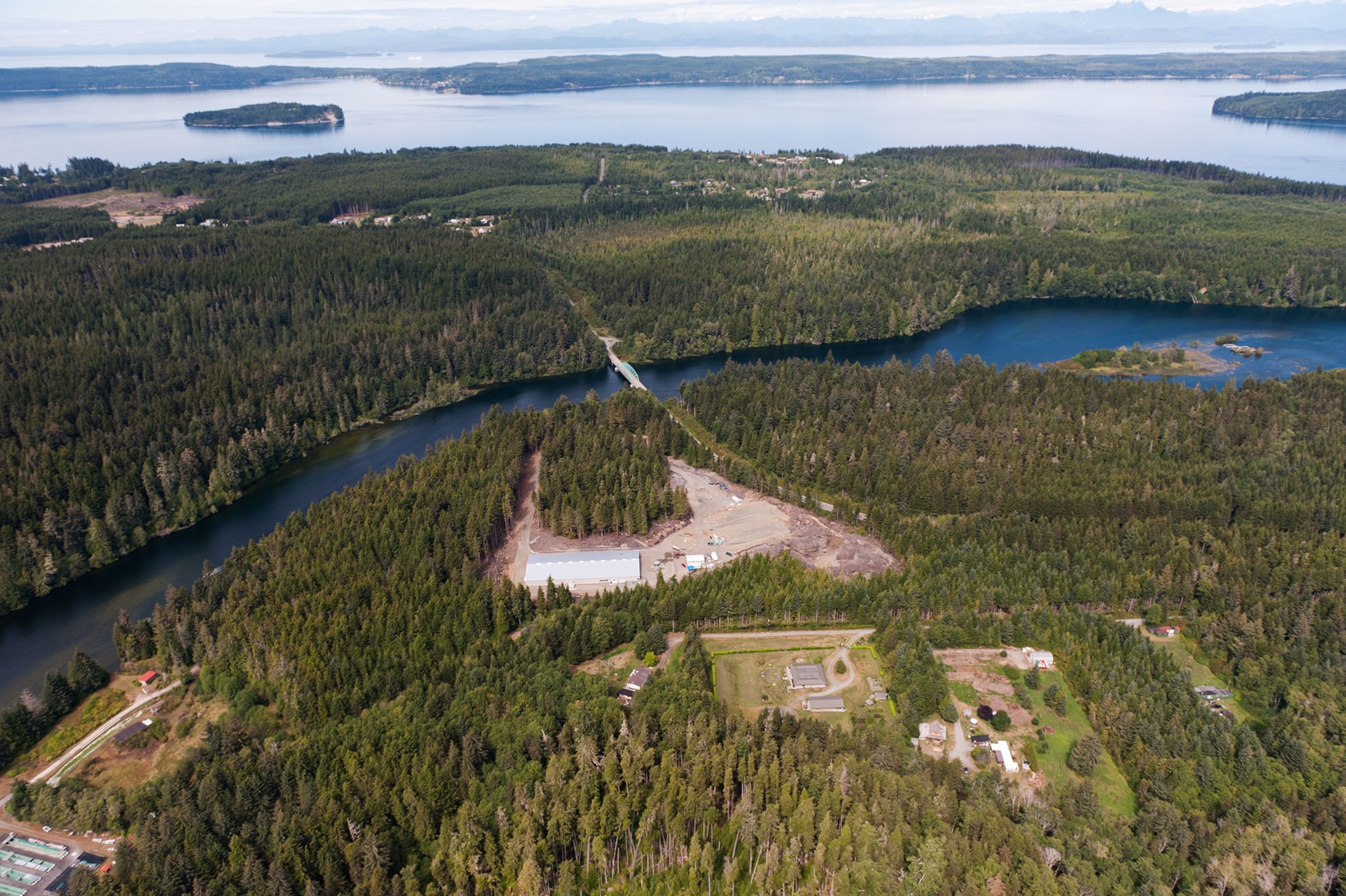 a land salmon farm in British Columbia