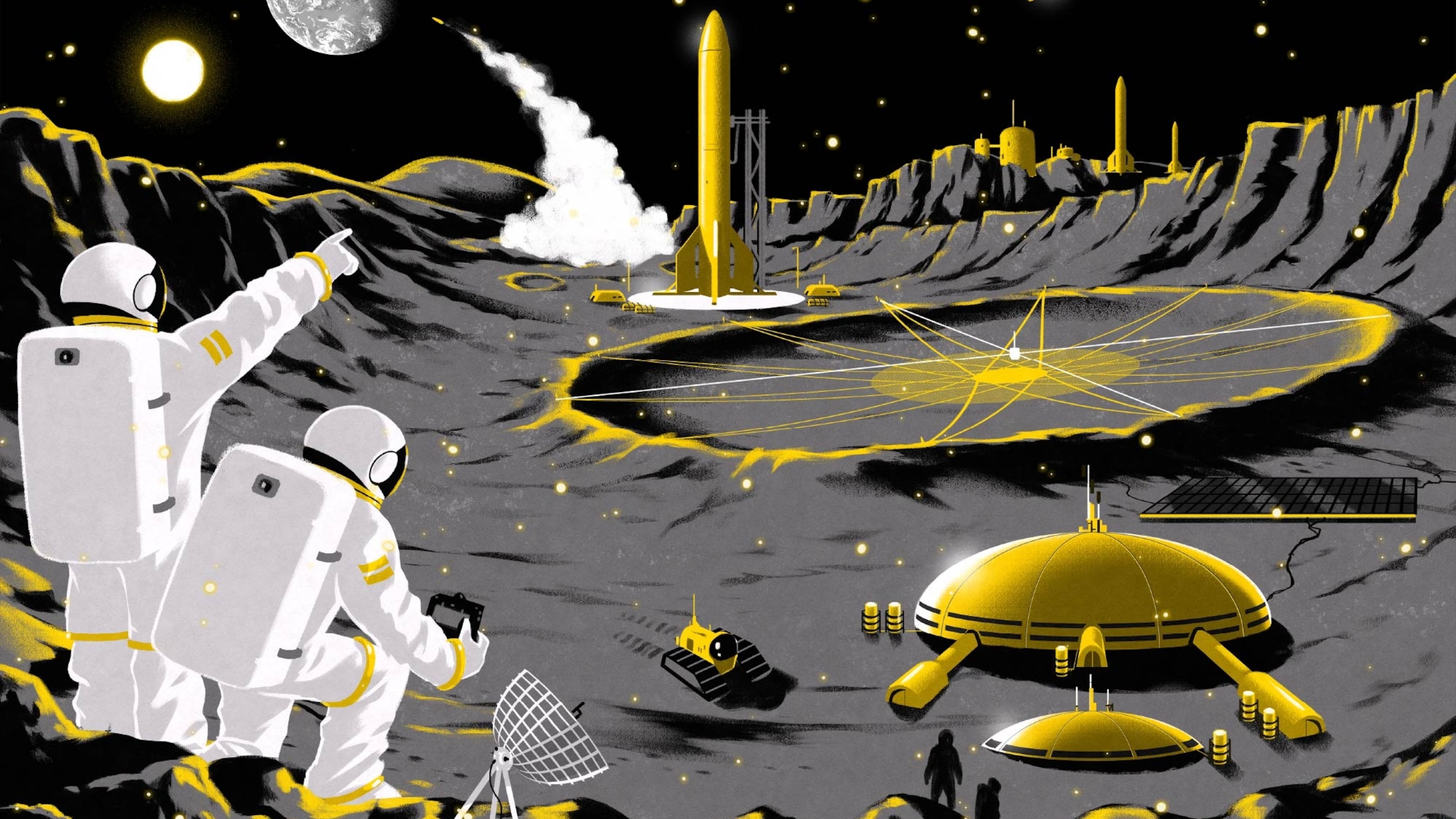 Everyone wants a piece of the moon—what could go wrong?