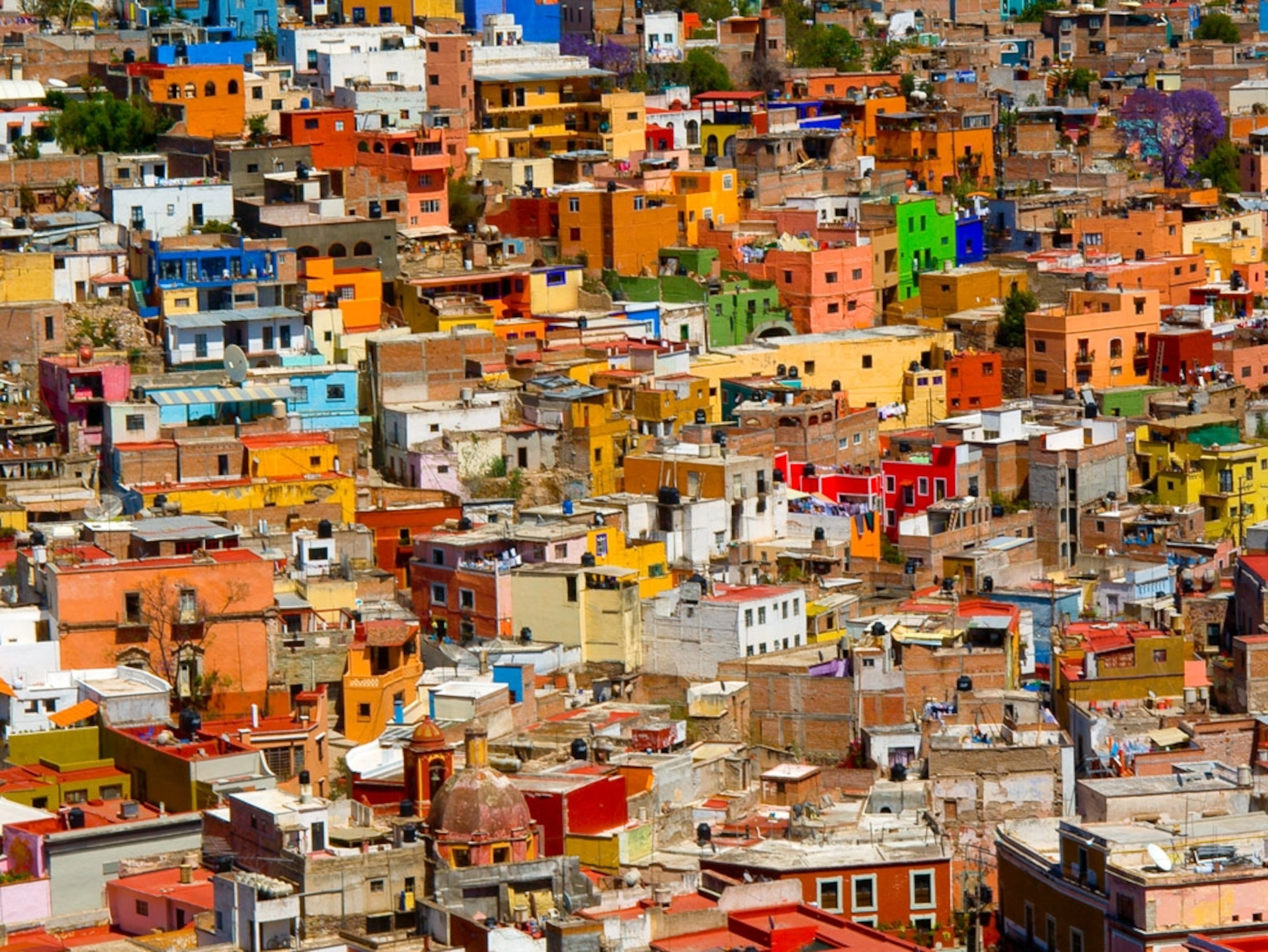 Colorful houses on a hillside