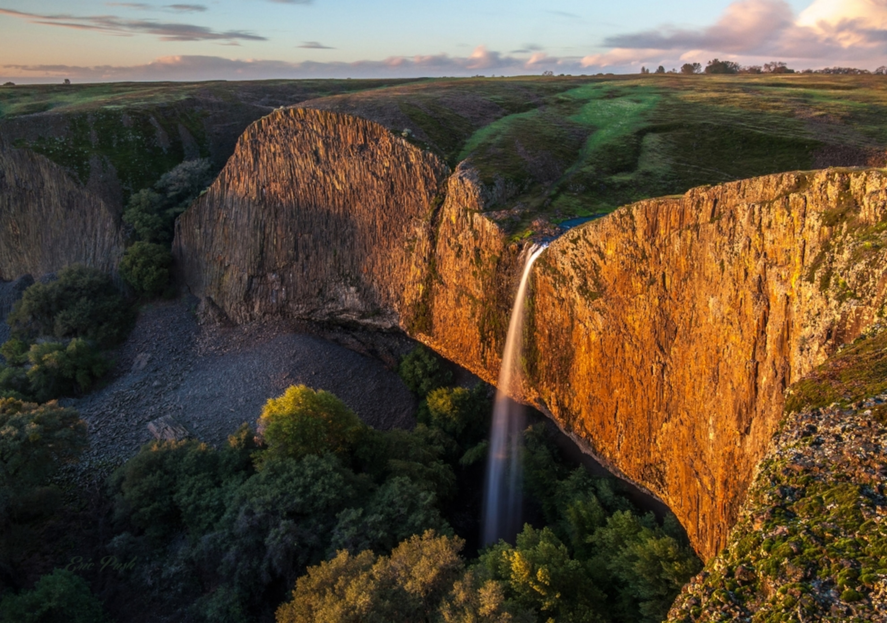 a waterfall near Oroville, California