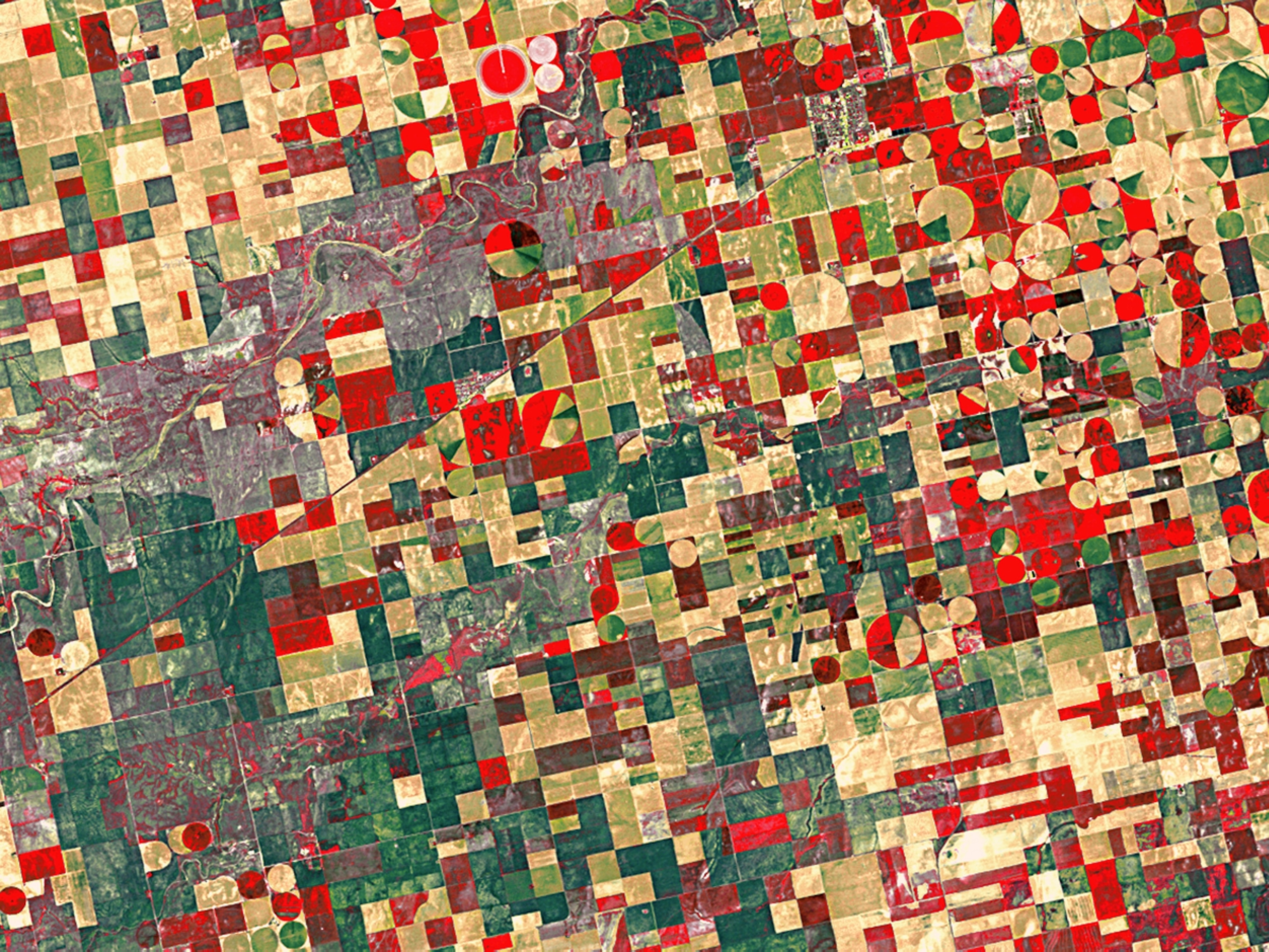 Kansas picture - satellite farmland image among the week's best space pictures