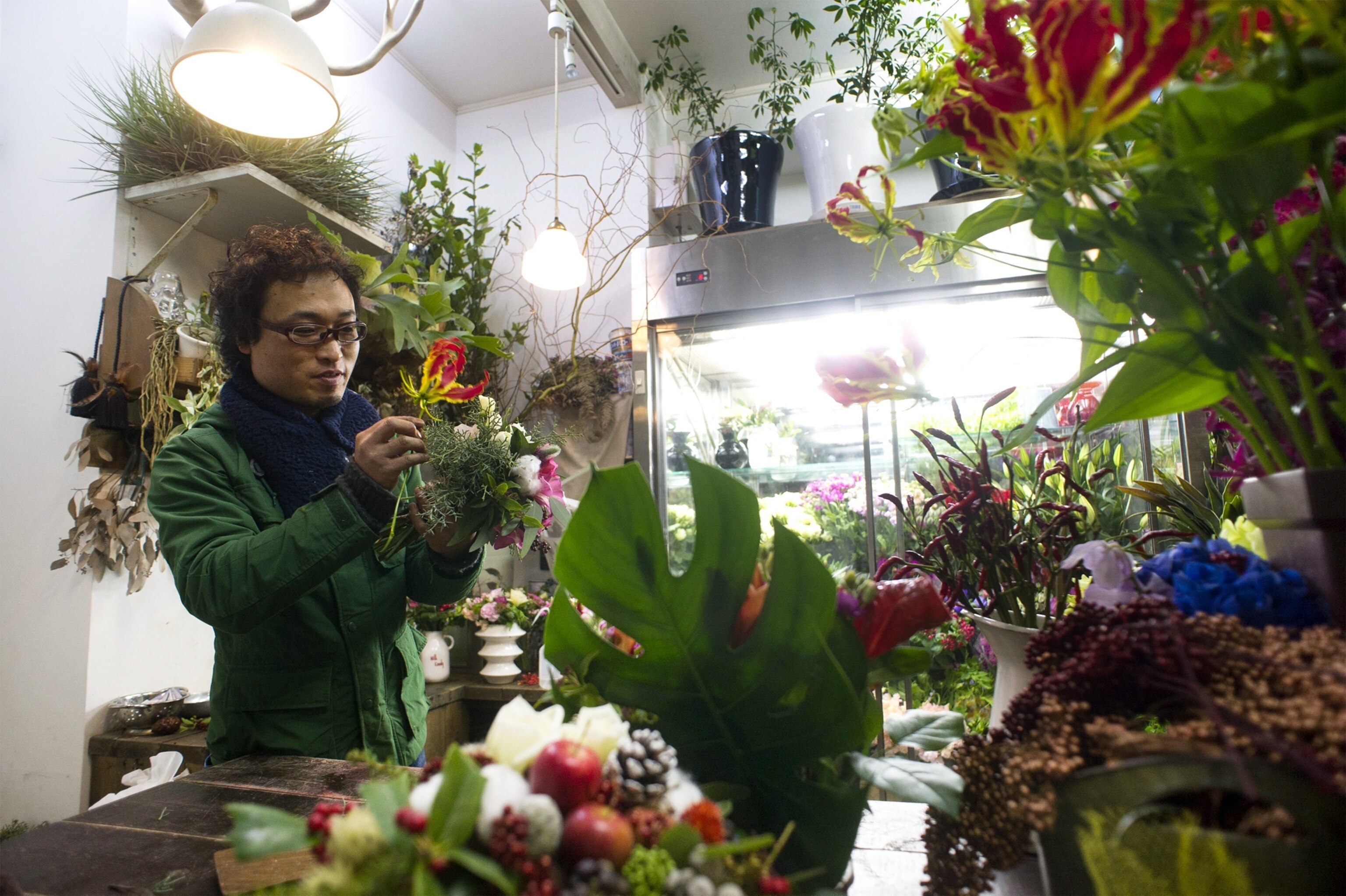 a florist who returned to Fukushima after seven years in Tokyo