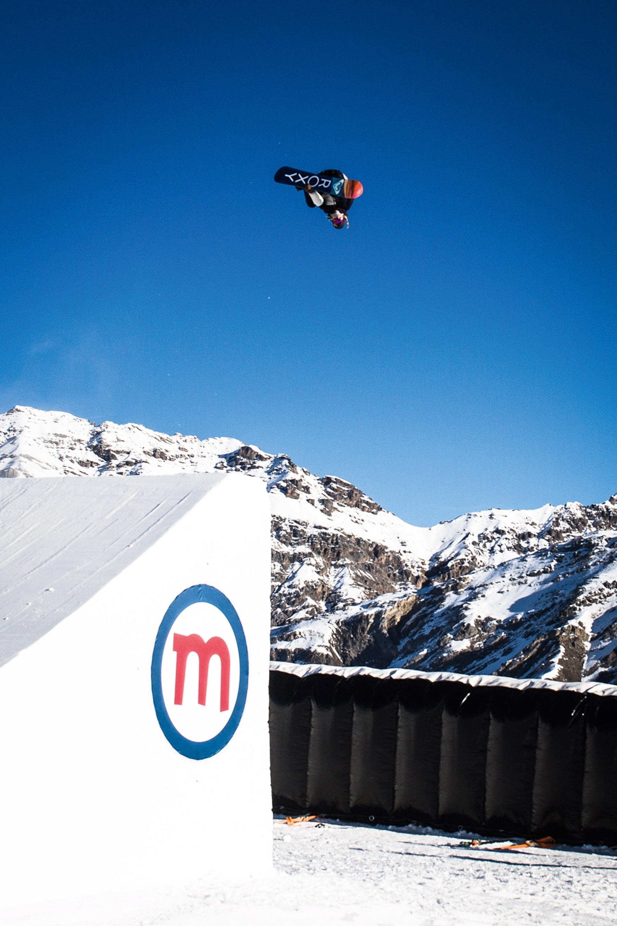 Katie Ormerod at Mottolino Snowpark in Livigno.