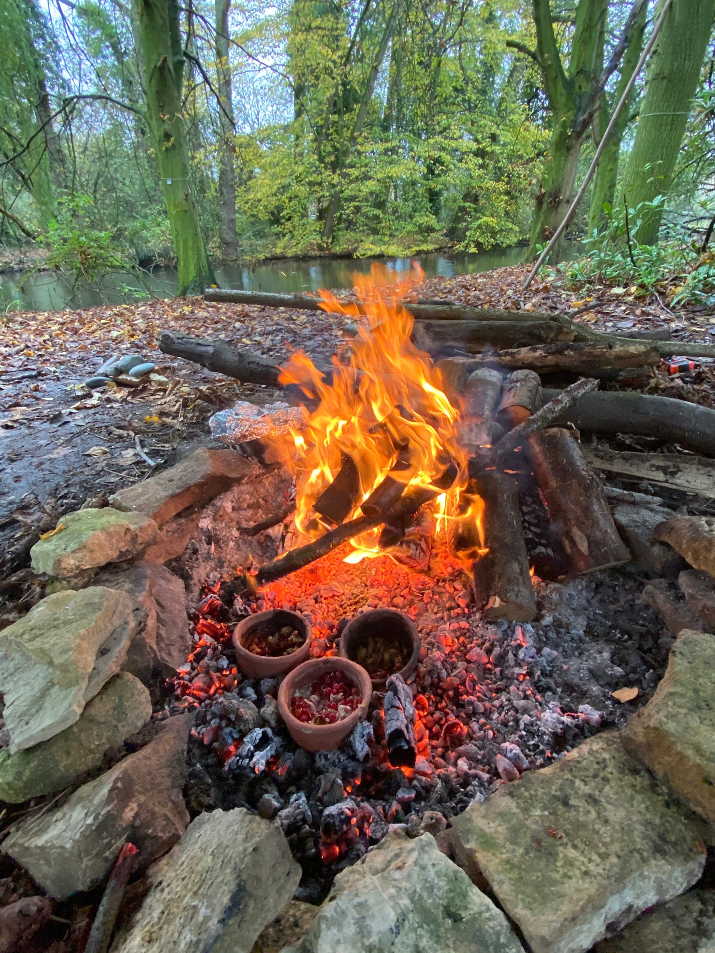 Experimental cooking with modern replica pottery vessels to recreate prehistoric recipes.
