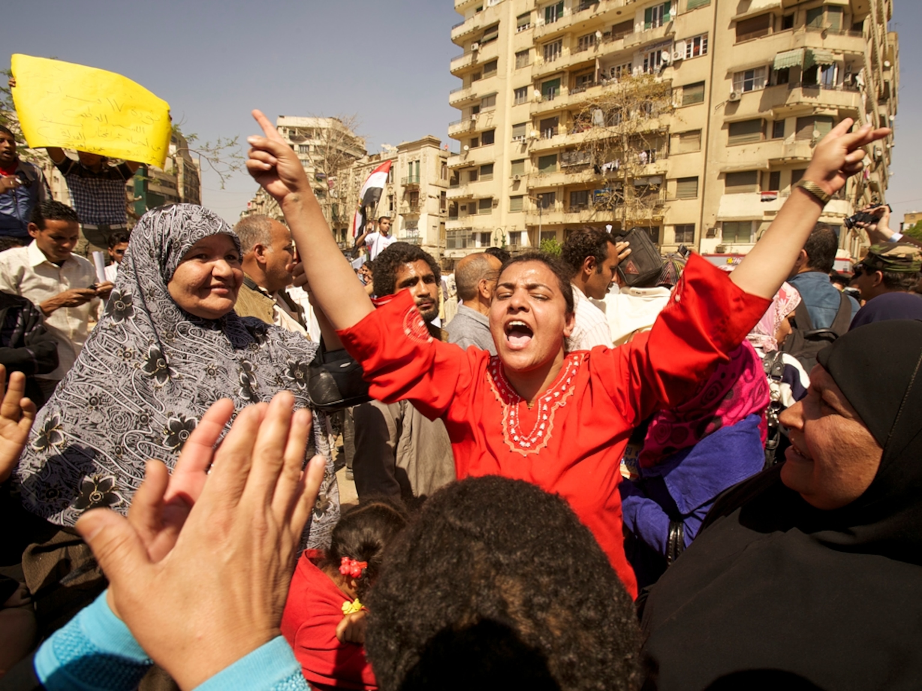 Crowds in Tahrir Square
