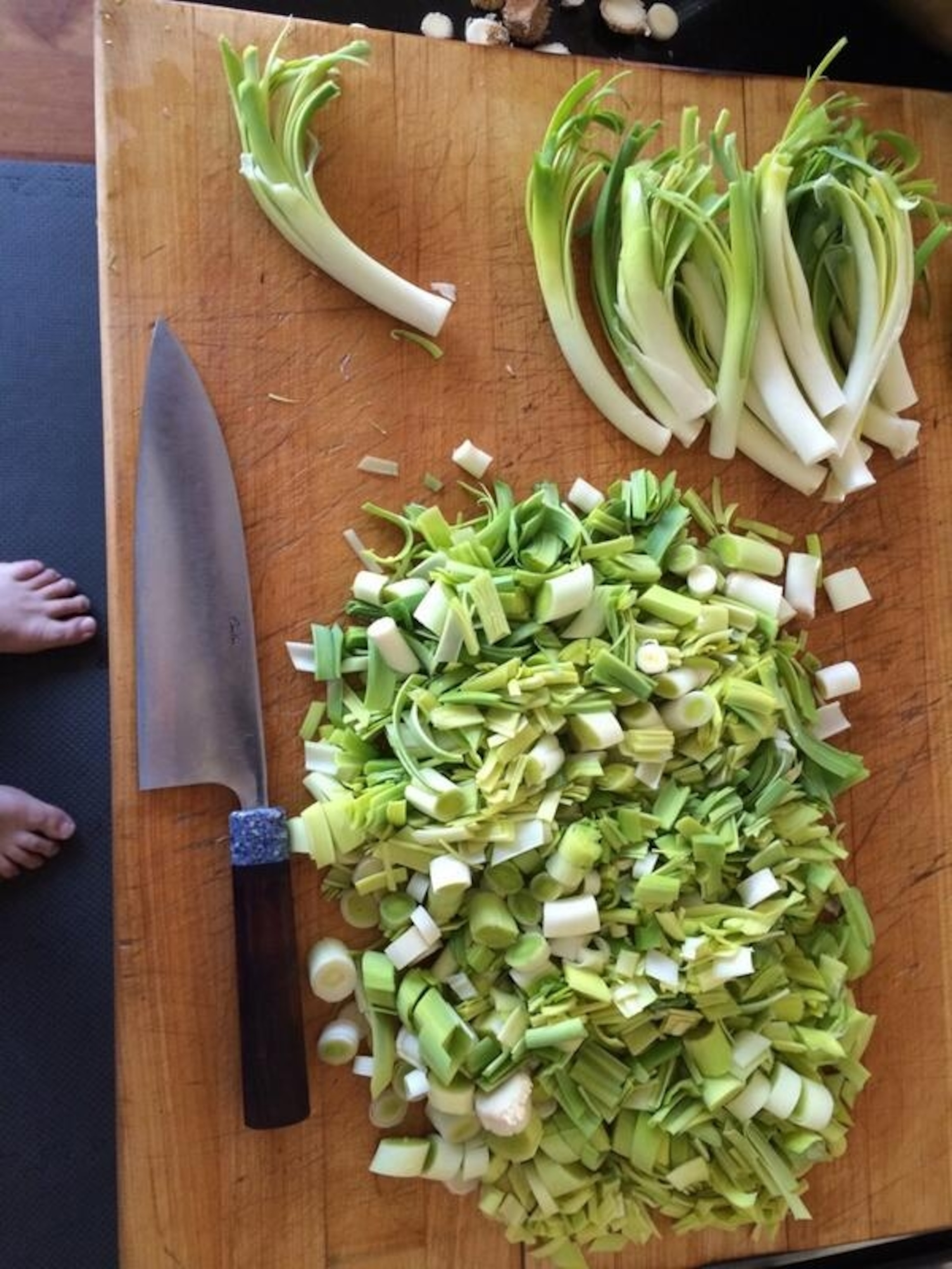 Jose Andres making leek soup.