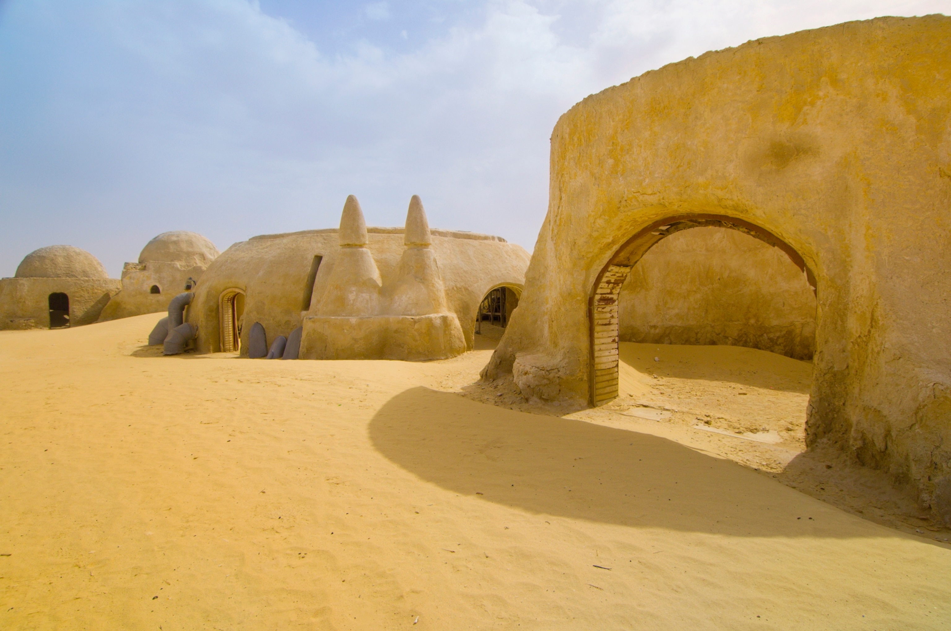 Abandoned Star Wars set, Ong El Jemel, Tunisia. (Tatooine)