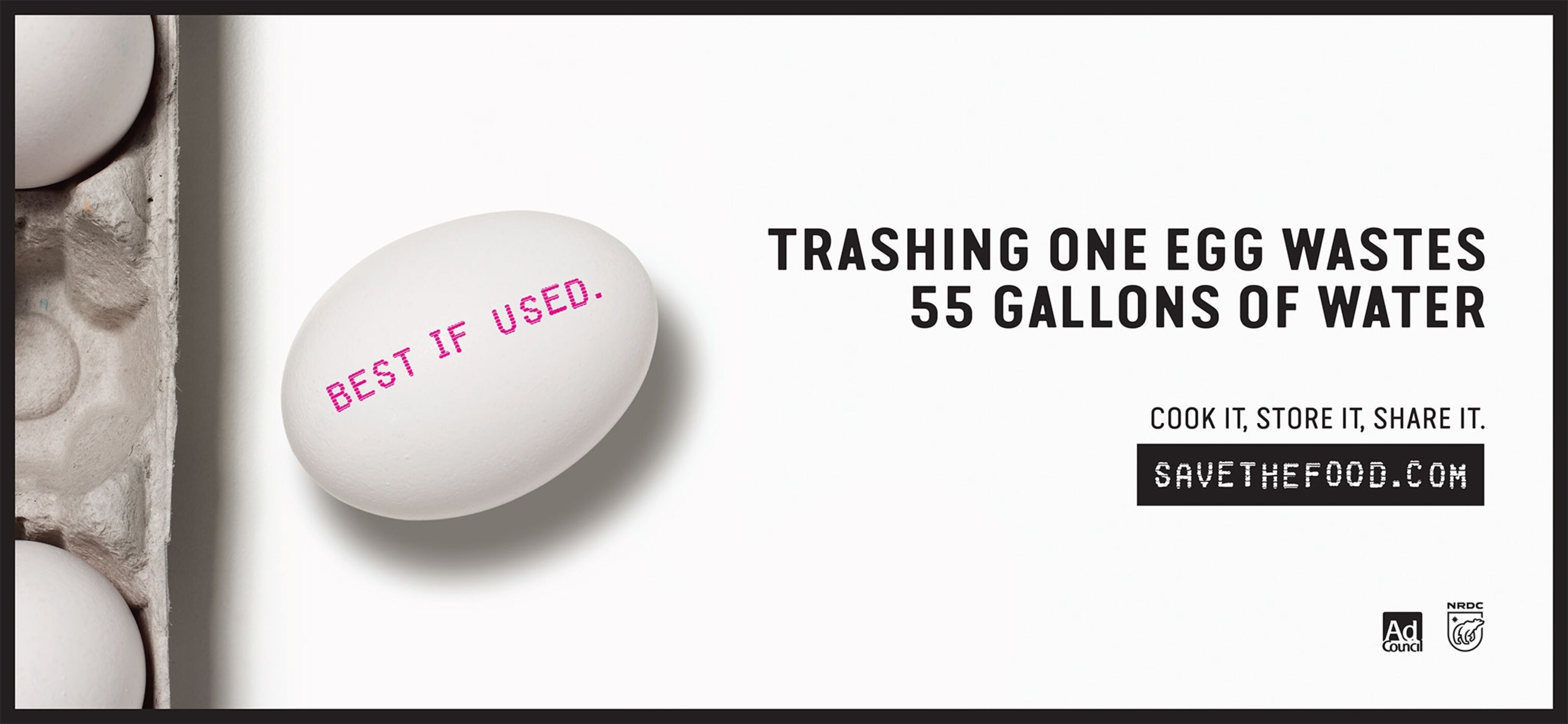 An ad from the "Save the Food" campaign created by the Ad Council and NRDC