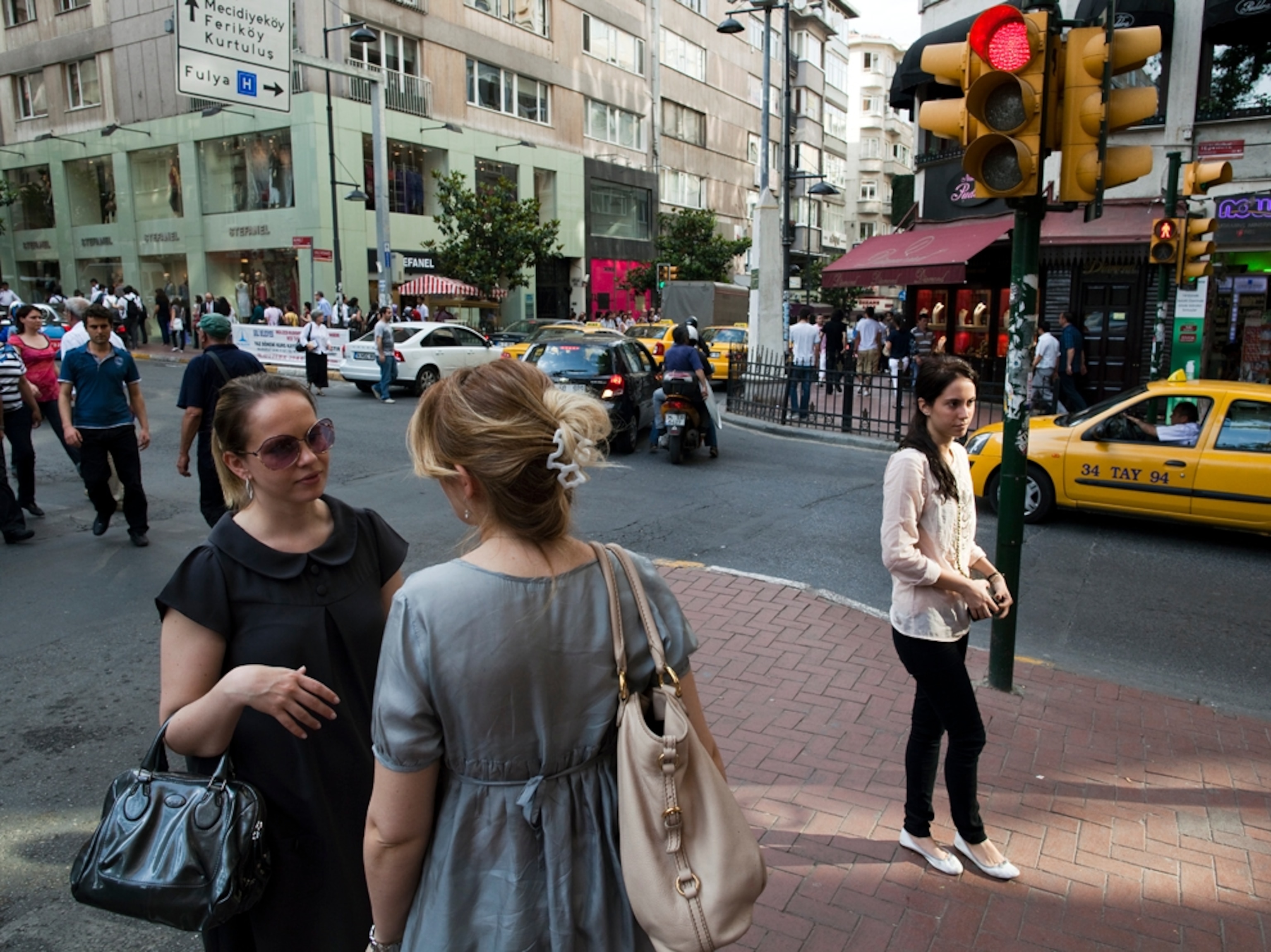 Busy street in Nisantasi district.