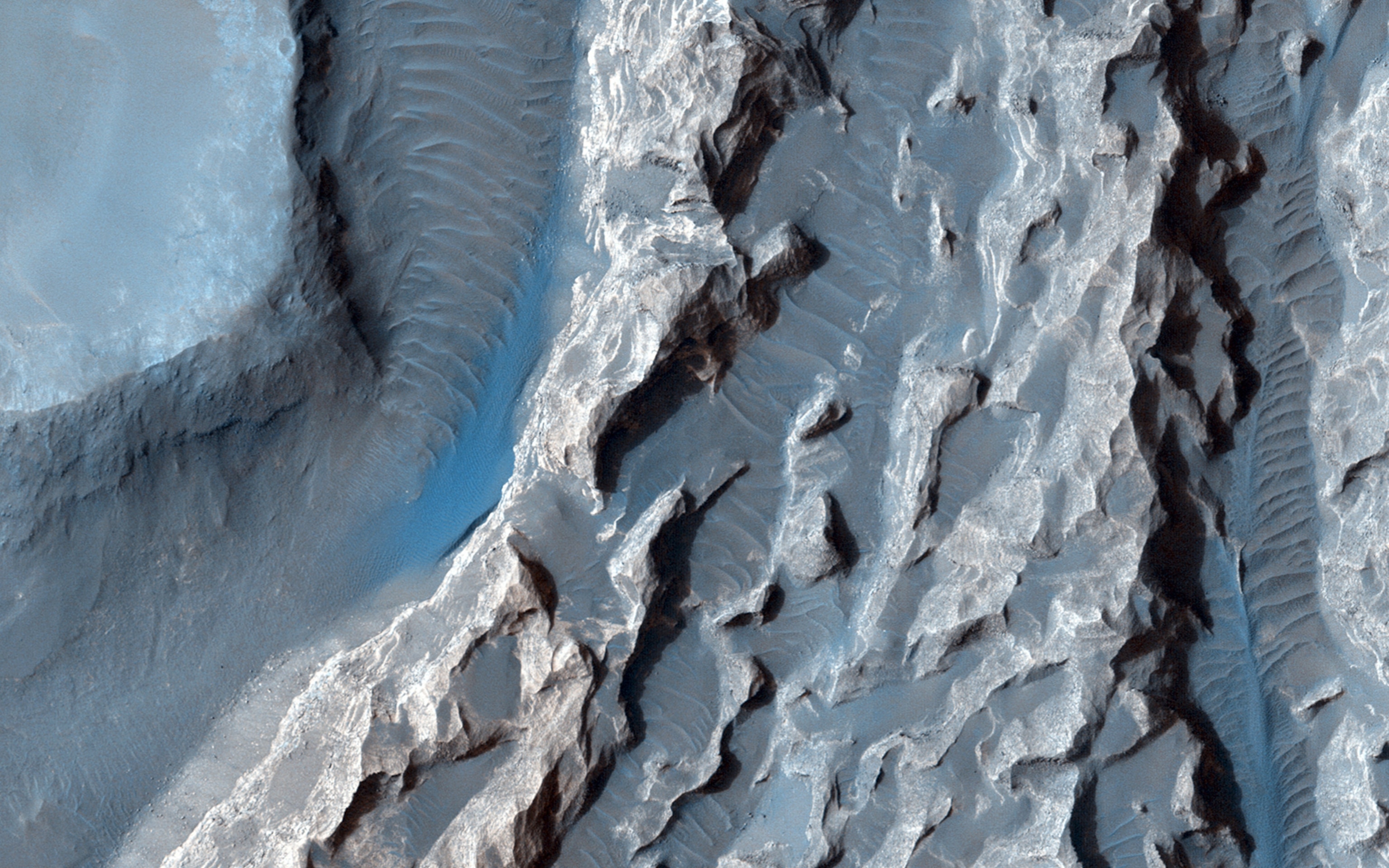 Mars' Valles Marineris canyon system.