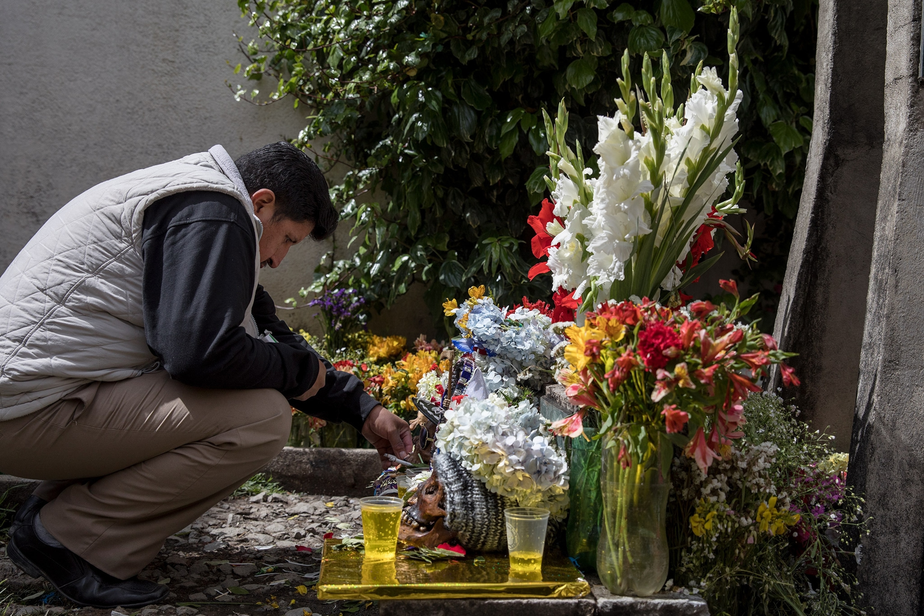 the Las Natitas skull festival in La Paz, Bolivia