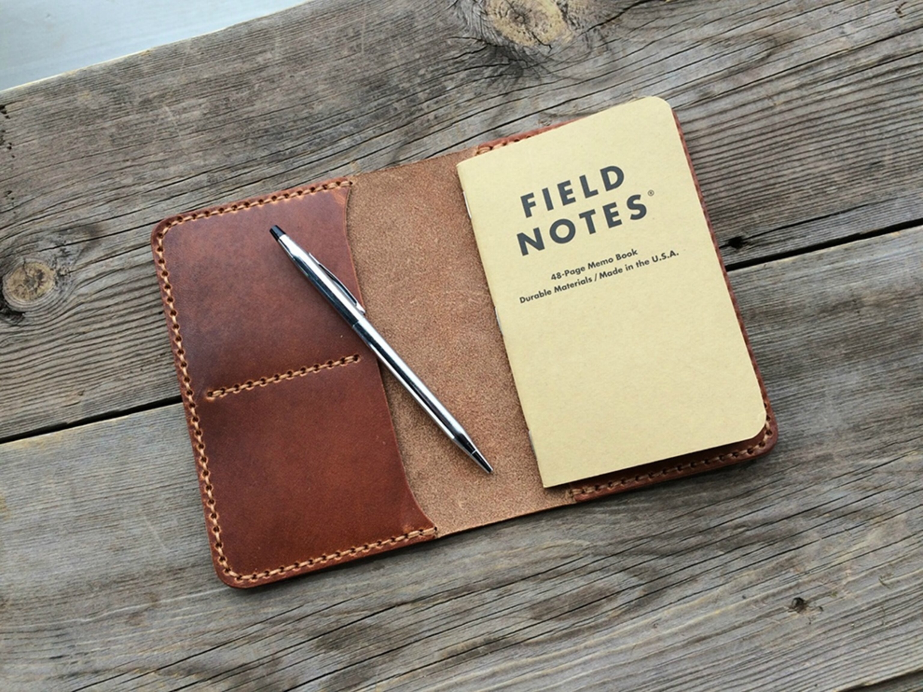 the Horween Field Notes journal cover