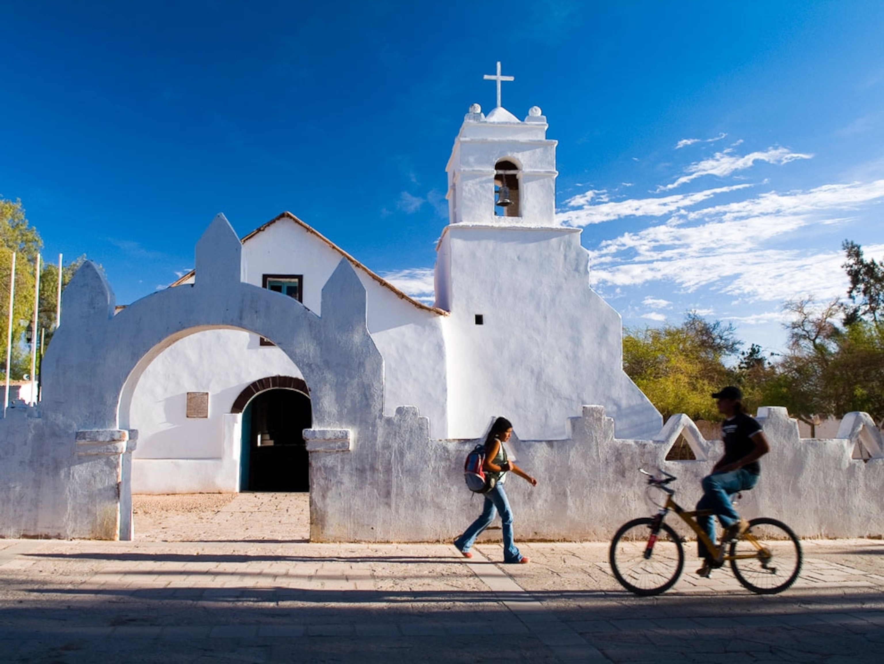the Adobe Church, San Pedro de Atacama, Chile