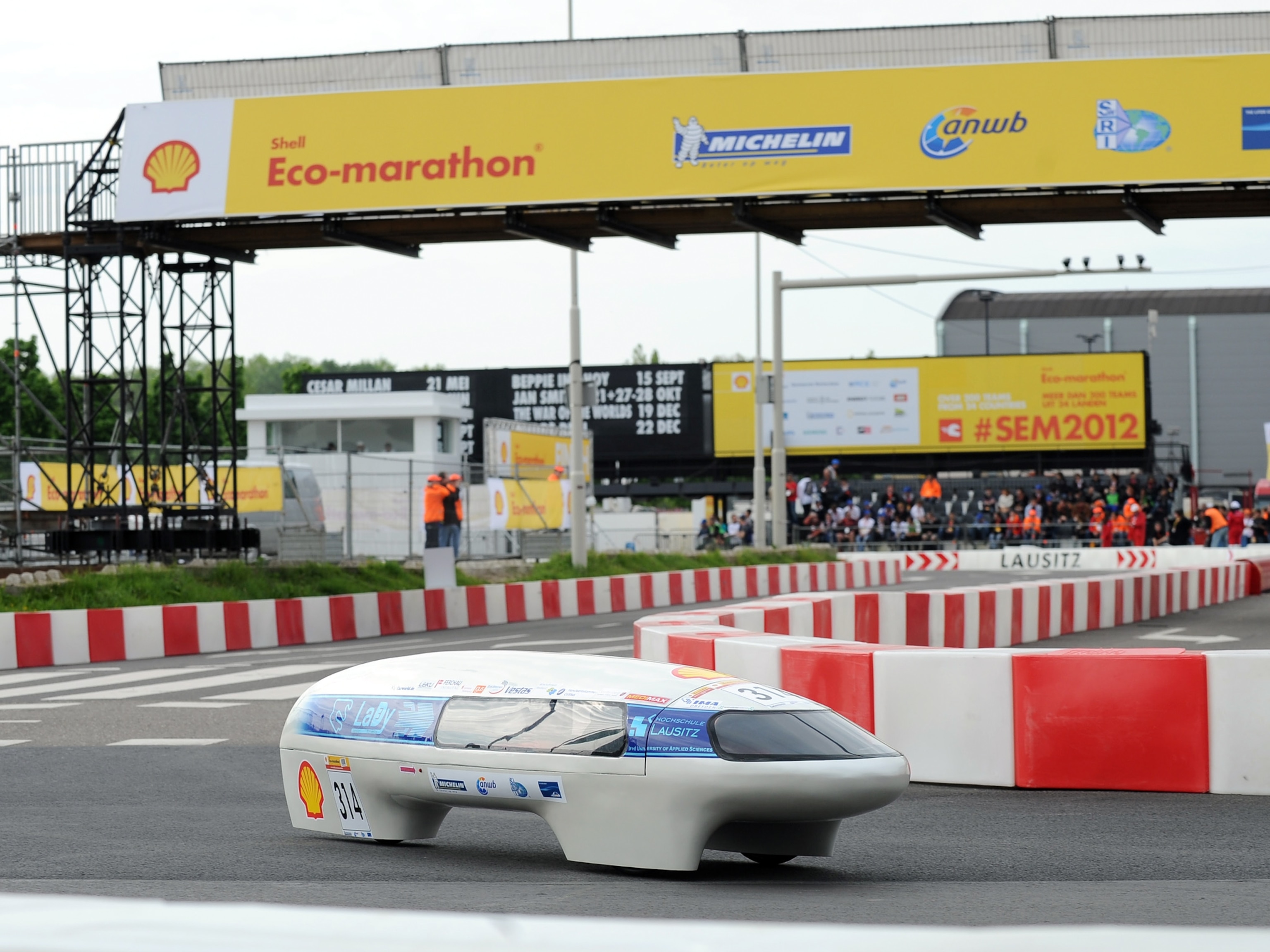 Picture - Lausitz Dynamics’ first-place battery-electric vehicle in Shell Eco-marathon Europe
