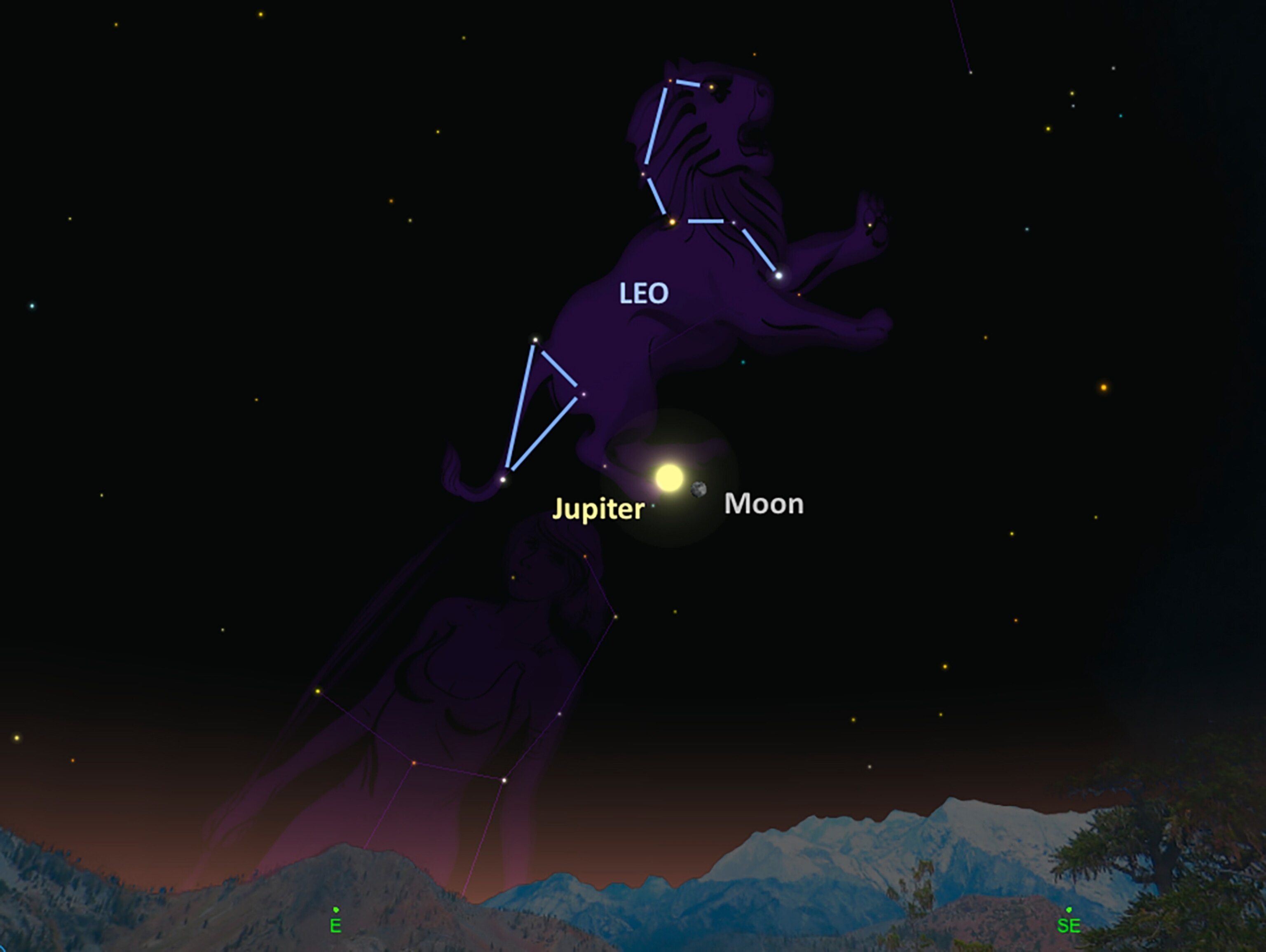 Leo constellation