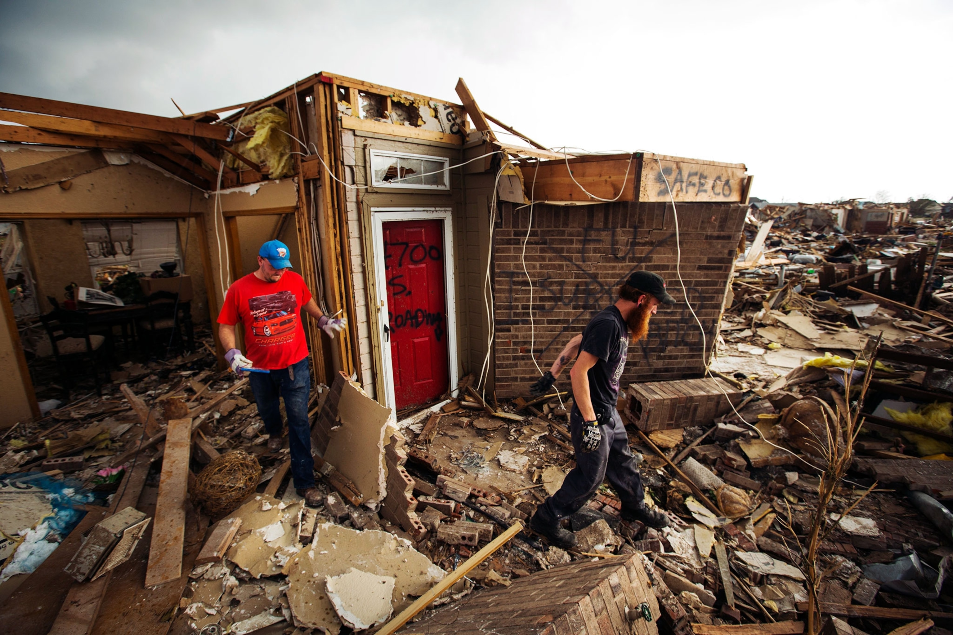 tornado destruction in Moore, Oklahoma