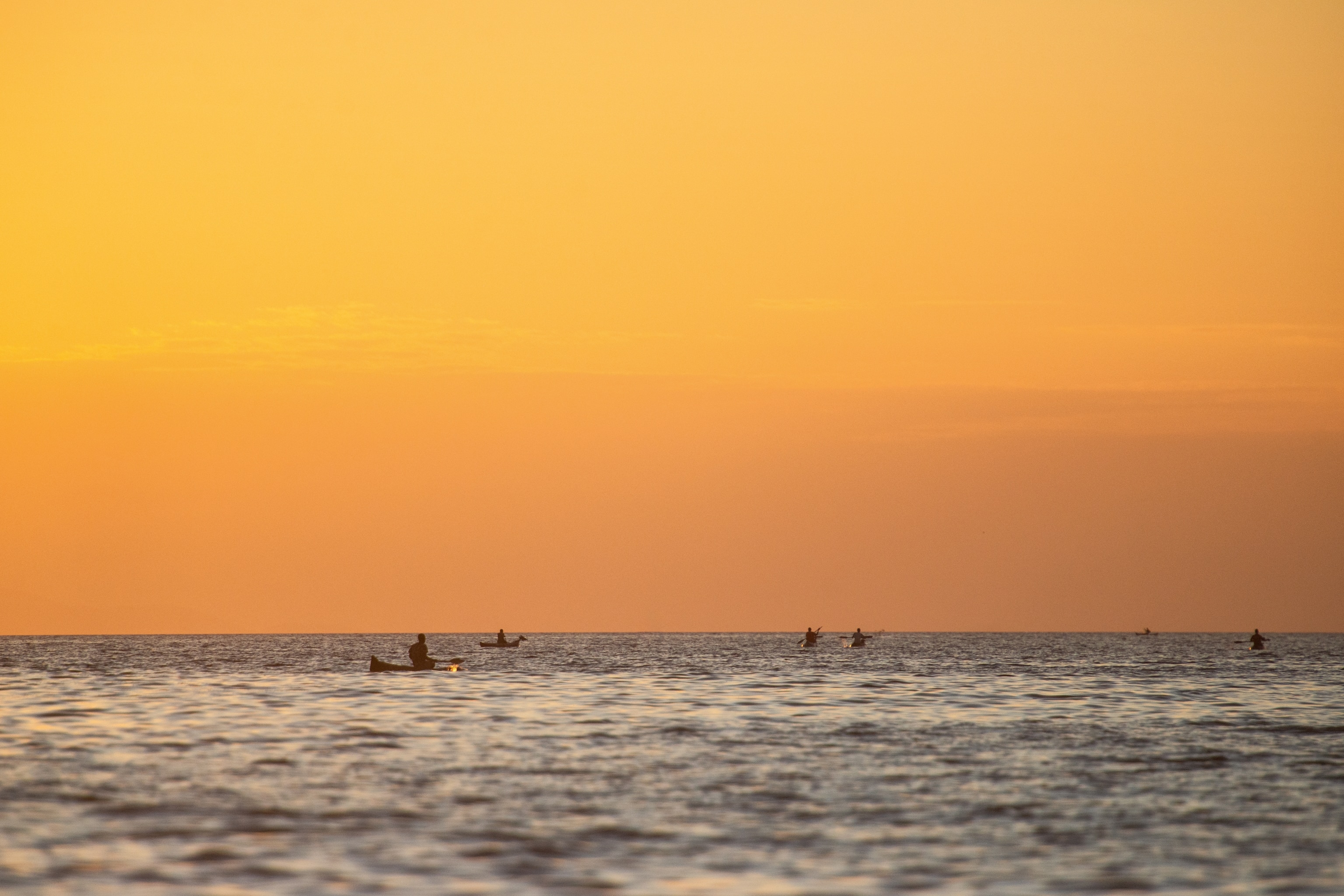 Sunset over the sea