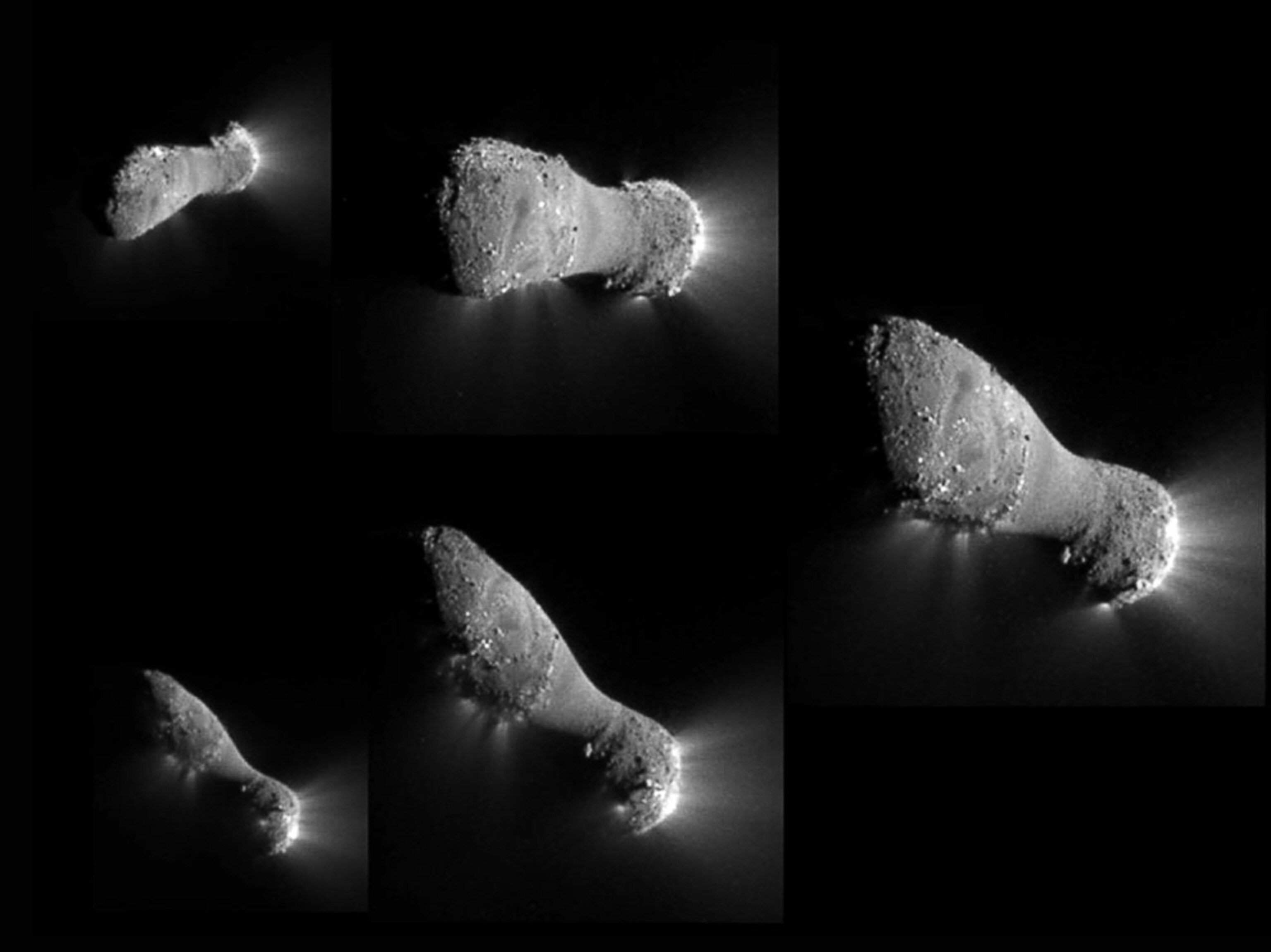 the comet Hartley 2 during NASA's EPOXI mission flyby.