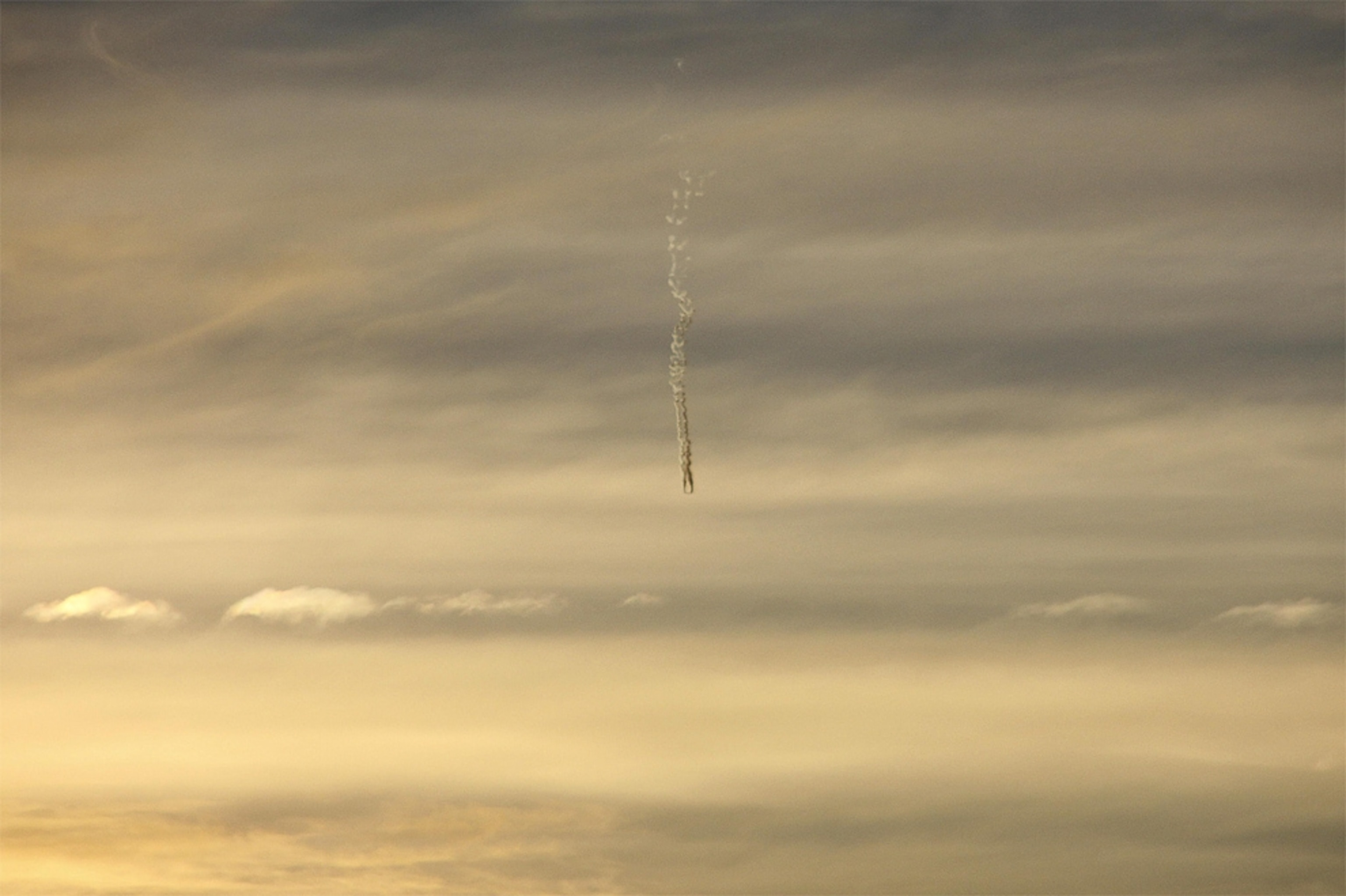 Meteor picture: a possible meteor falling over the Andes Mountains