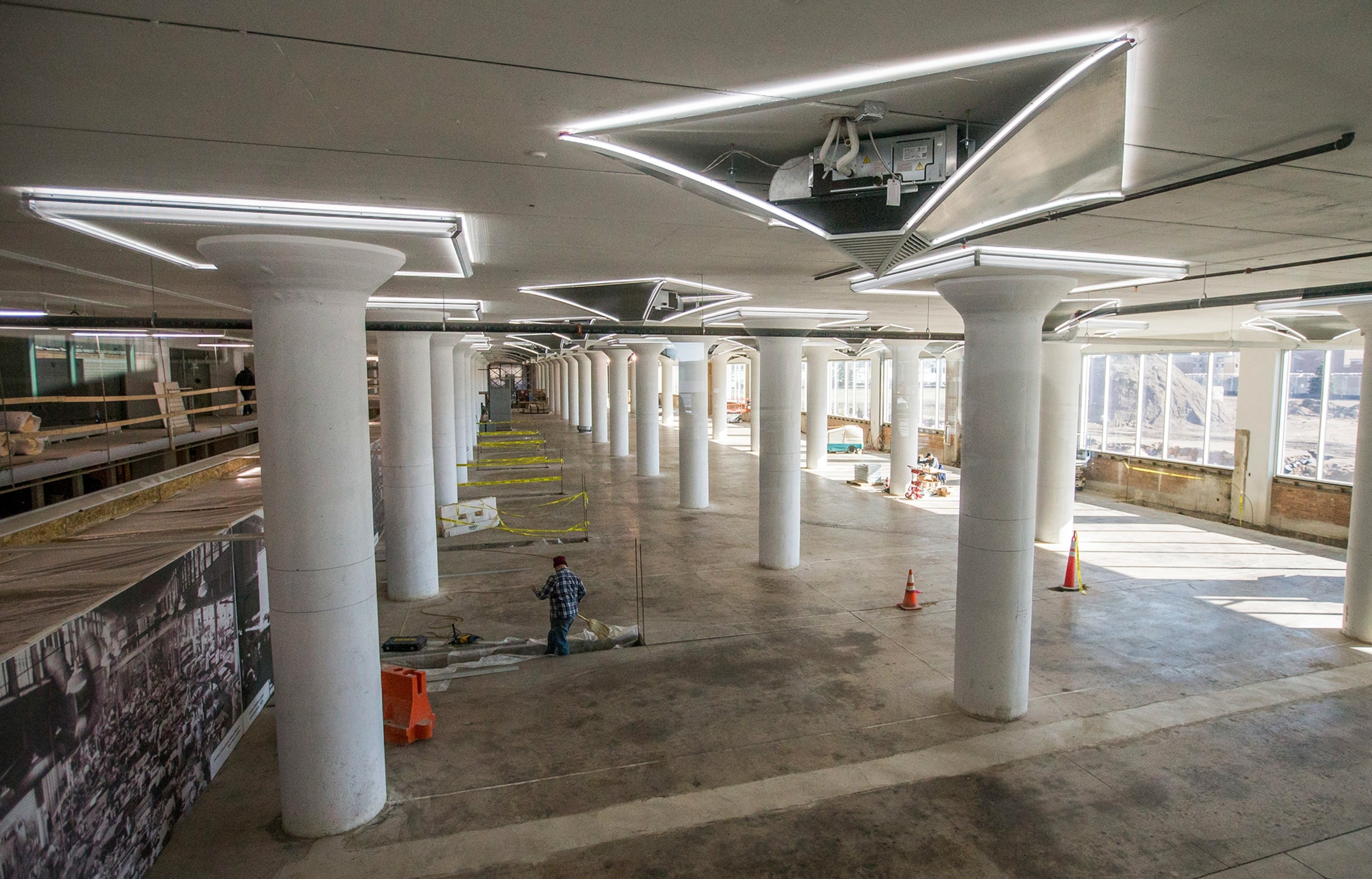 construction in the former Studebaker complex in South Bend, Indiana