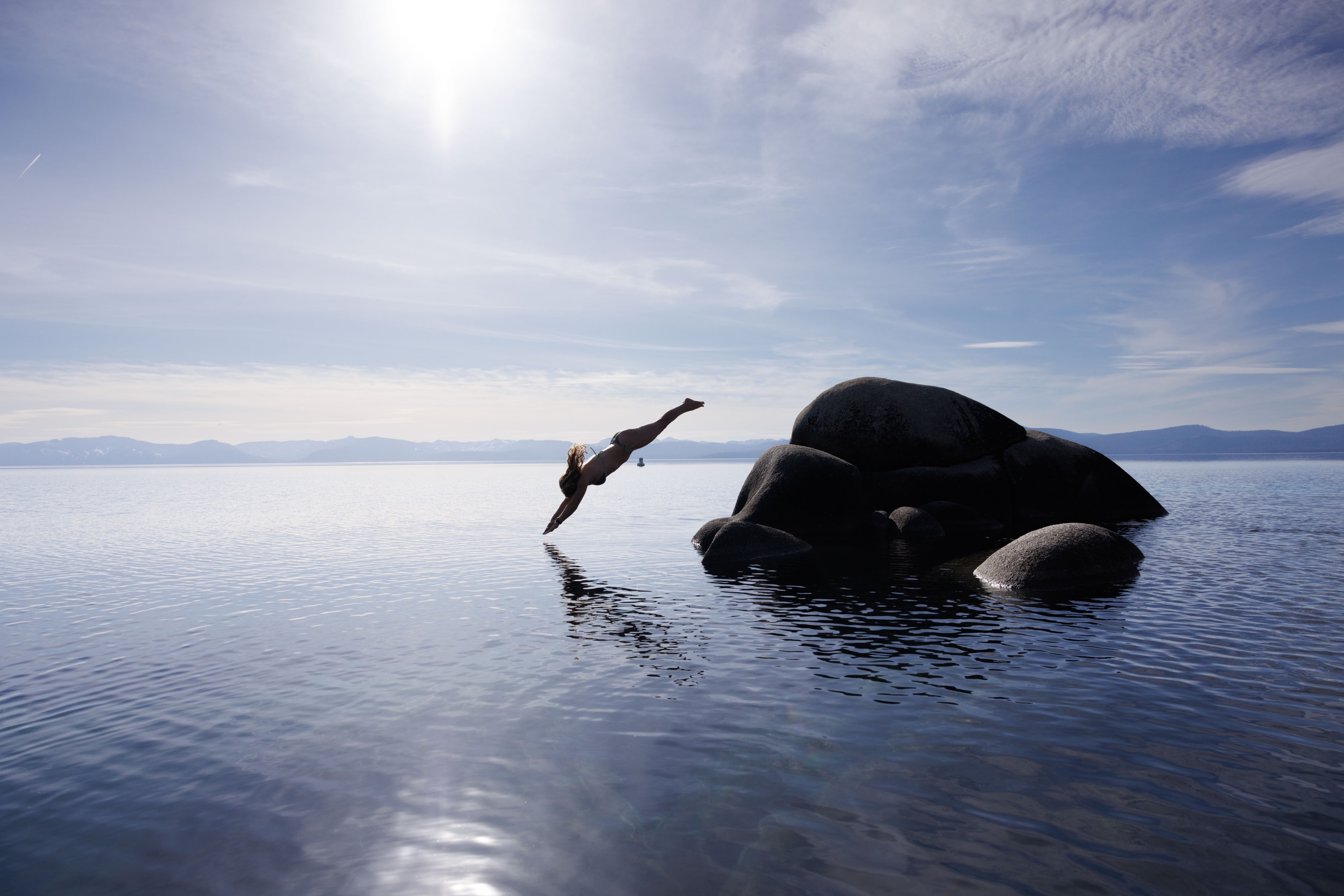 Lake Tahoe swimmer